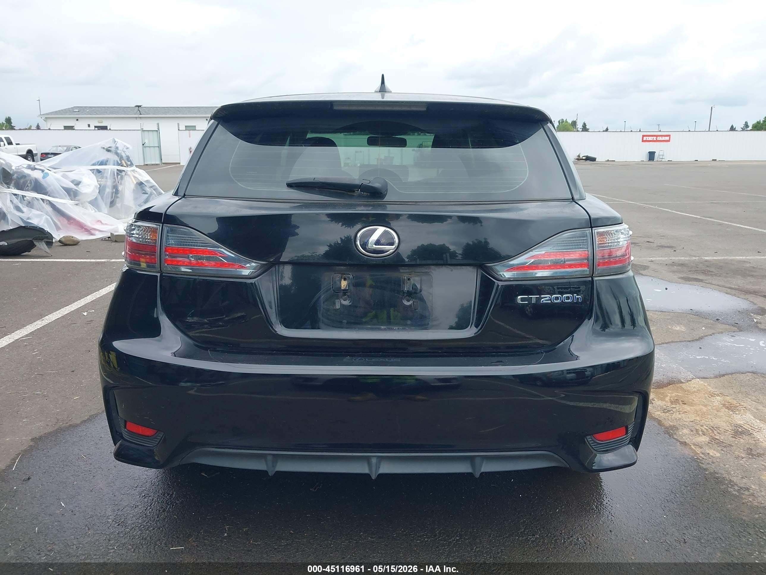 2015 Lexus Ct 200h Black vin: JTHKD5BH7F2233205