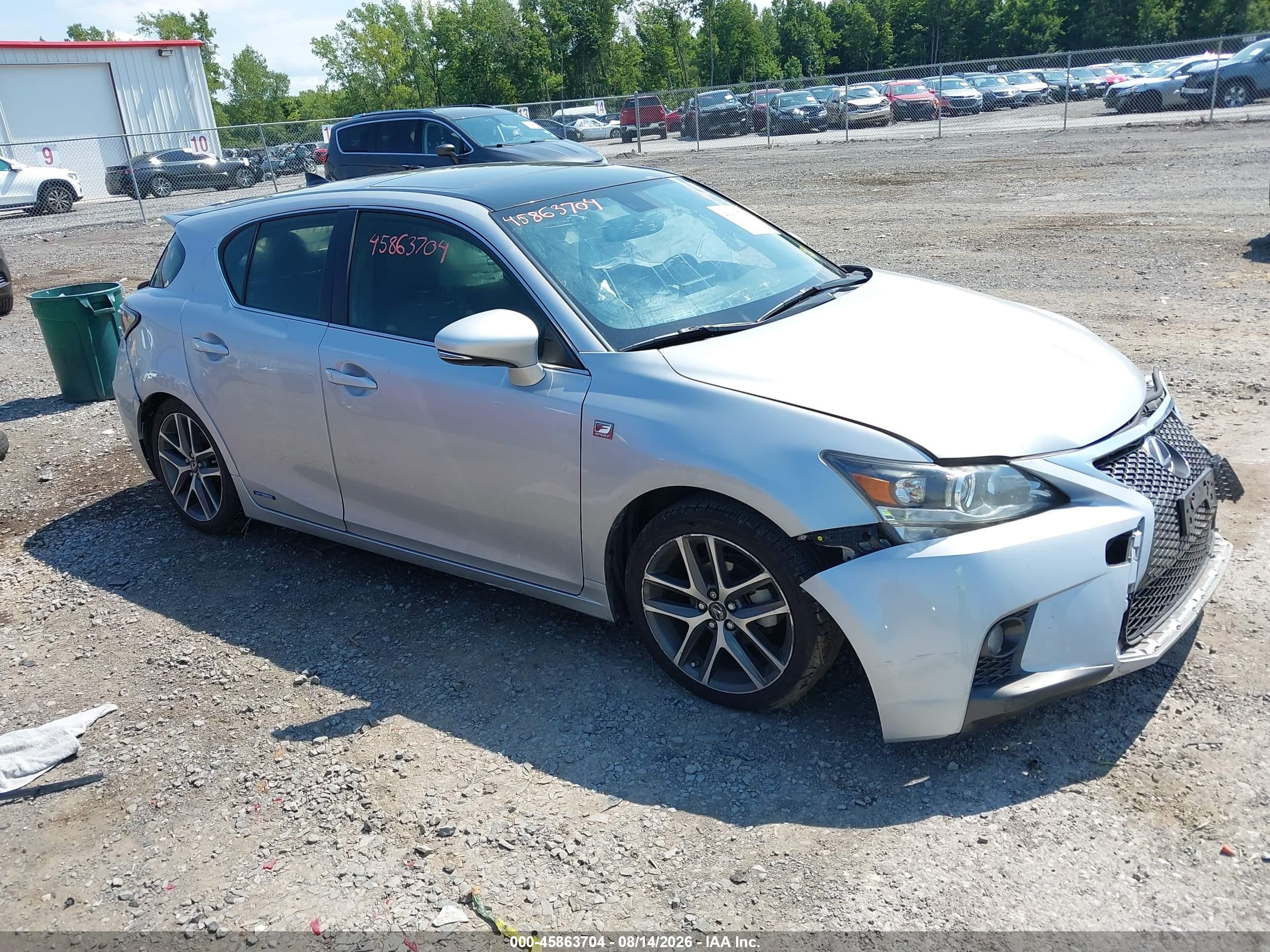 2015 Lexus Ct 200h   Silver vin: JTHKD5BH7F2234922