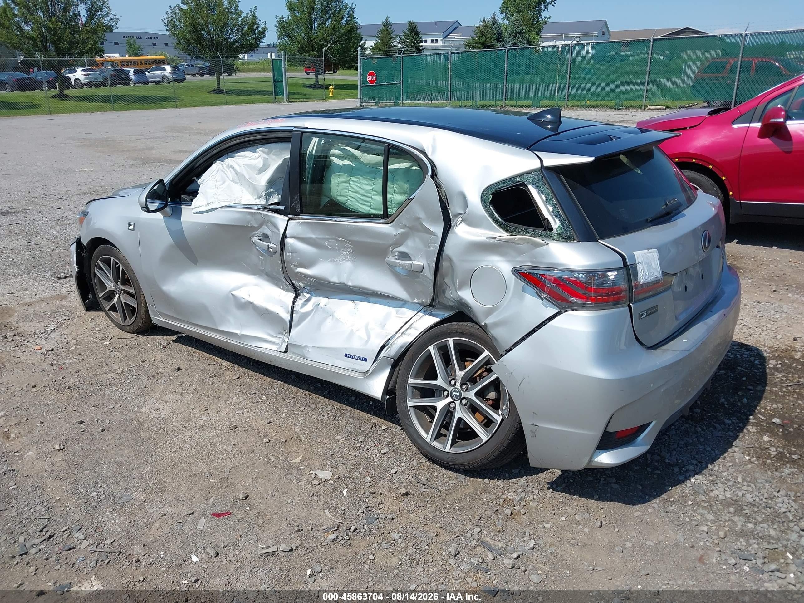 2015 Lexus Ct 200h   Silver vin: JTHKD5BH7F2234922
