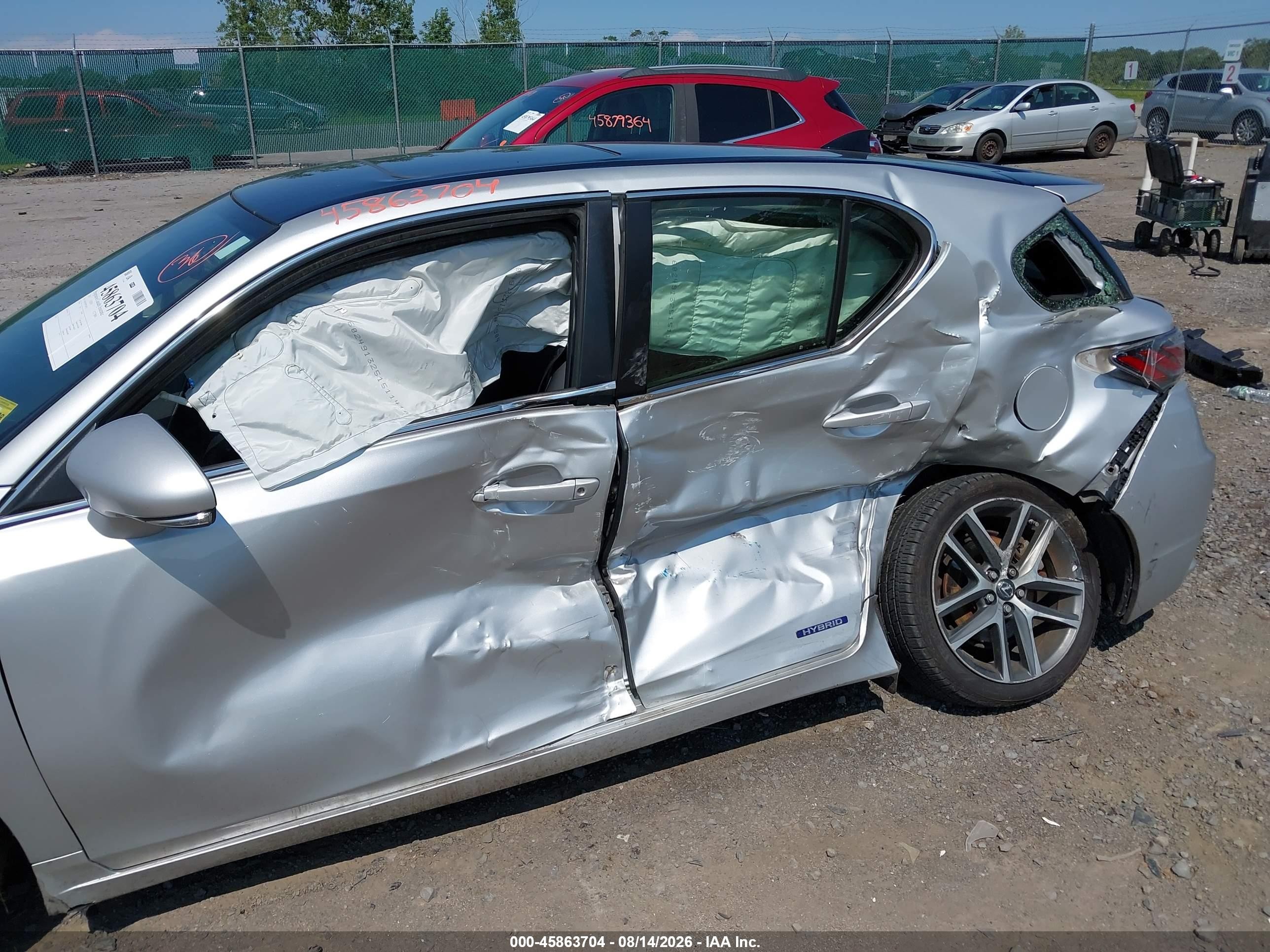 2015 Lexus Ct 200h   Silver vin: JTHKD5BH7F2234922