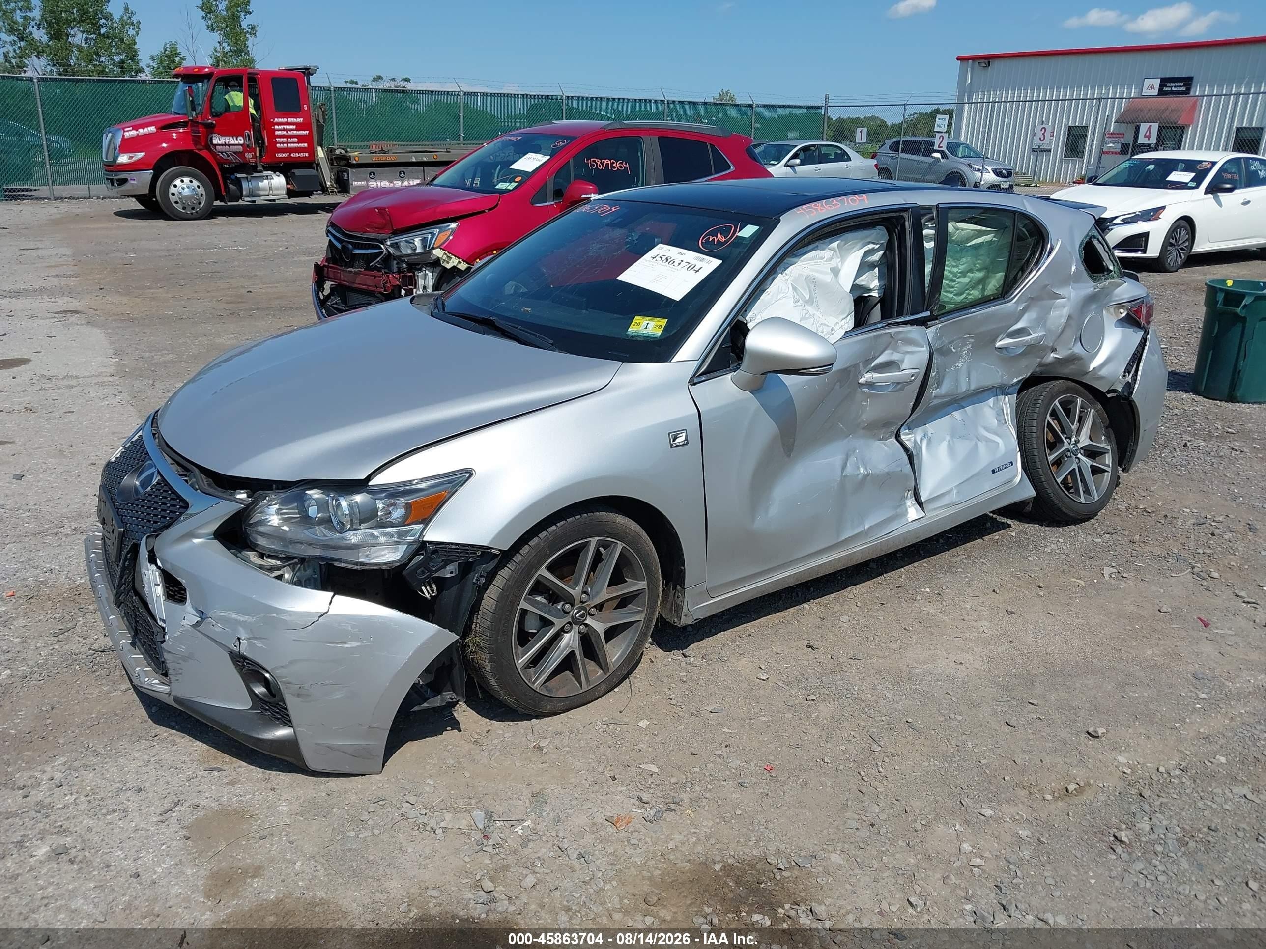 2015 Lexus Ct 200h   Silver vin: JTHKD5BH7F2234922
