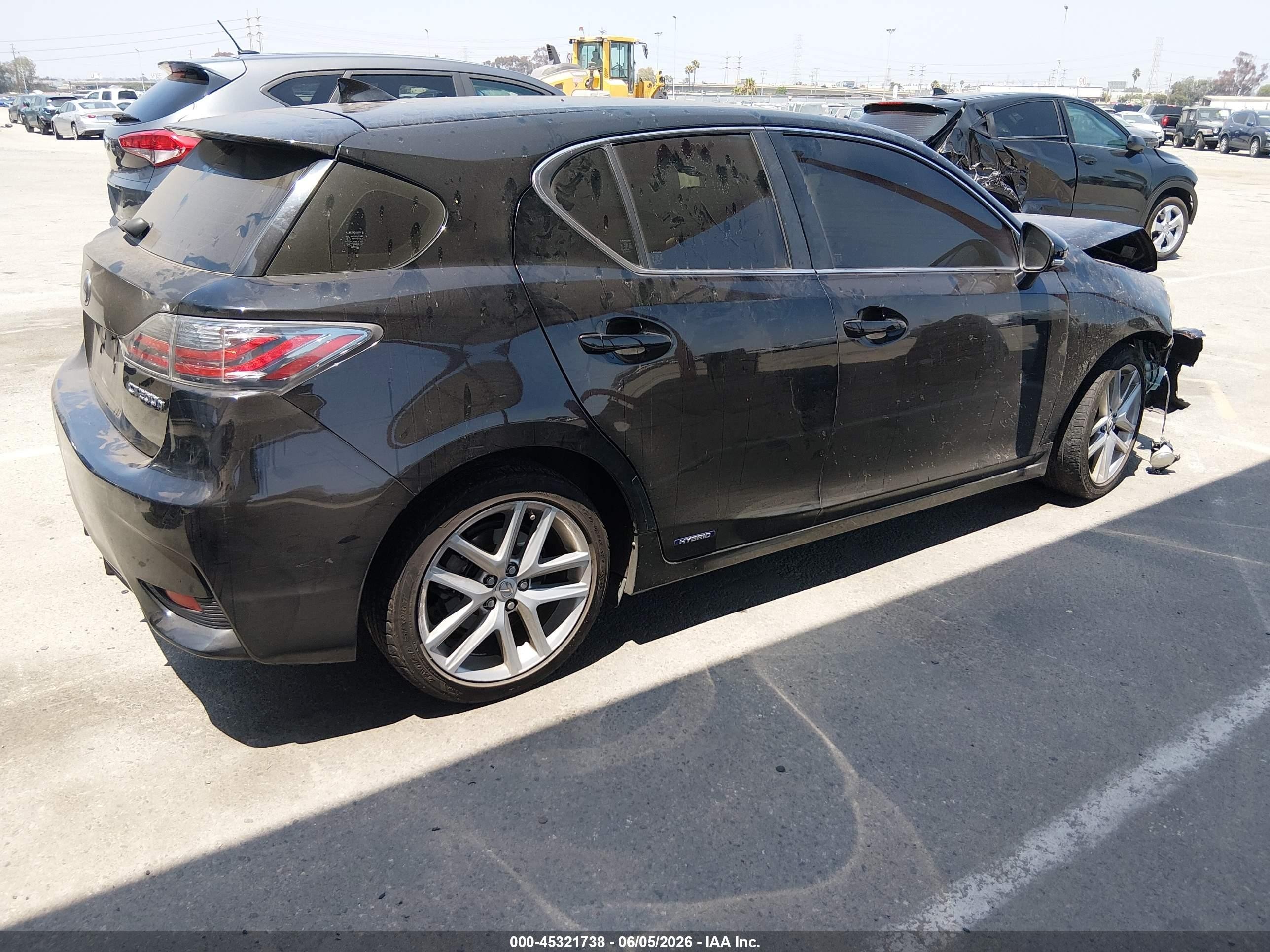 2016 Lexus Ct 200h   Black vin: JTHKD5BH7G2254895