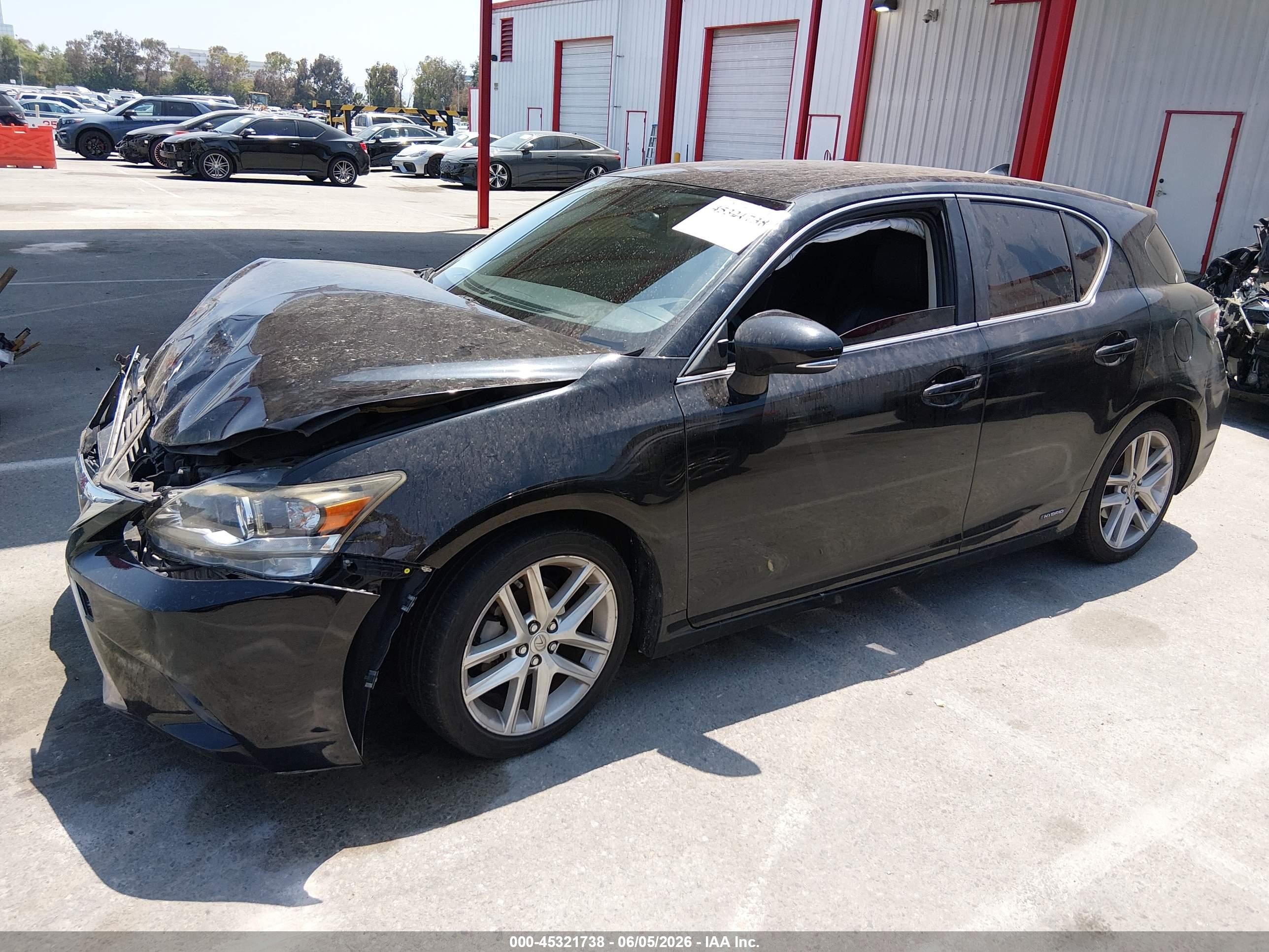 2016 Lexus Ct 200h   Black vin: JTHKD5BH7G2254895