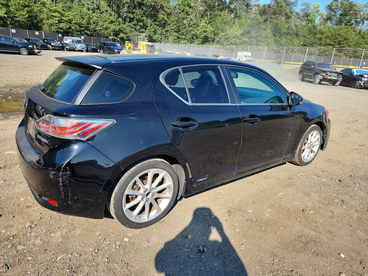 2011 Lexus Ct 200 Black vin: JTHKD5BH8B2037283