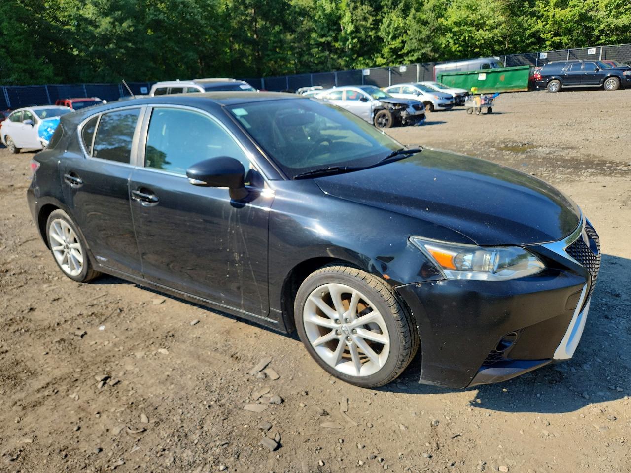 2011 Lexus Ct 200 Black vin: JTHKD5BH8B2037283