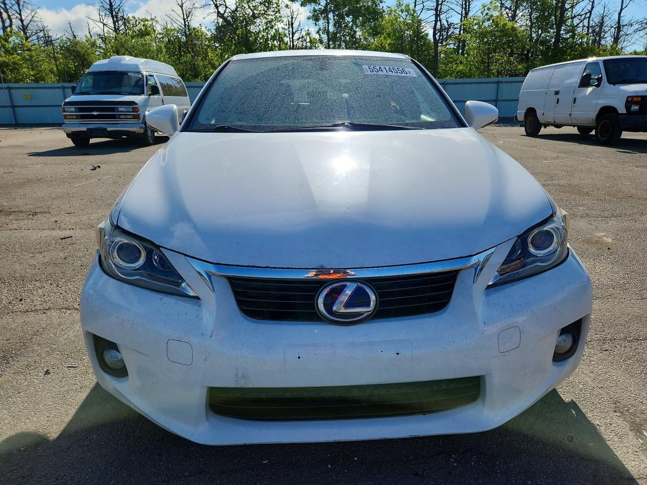 2011 Lexus Ct 200 White vin: JTHKD5BH8B2045612
