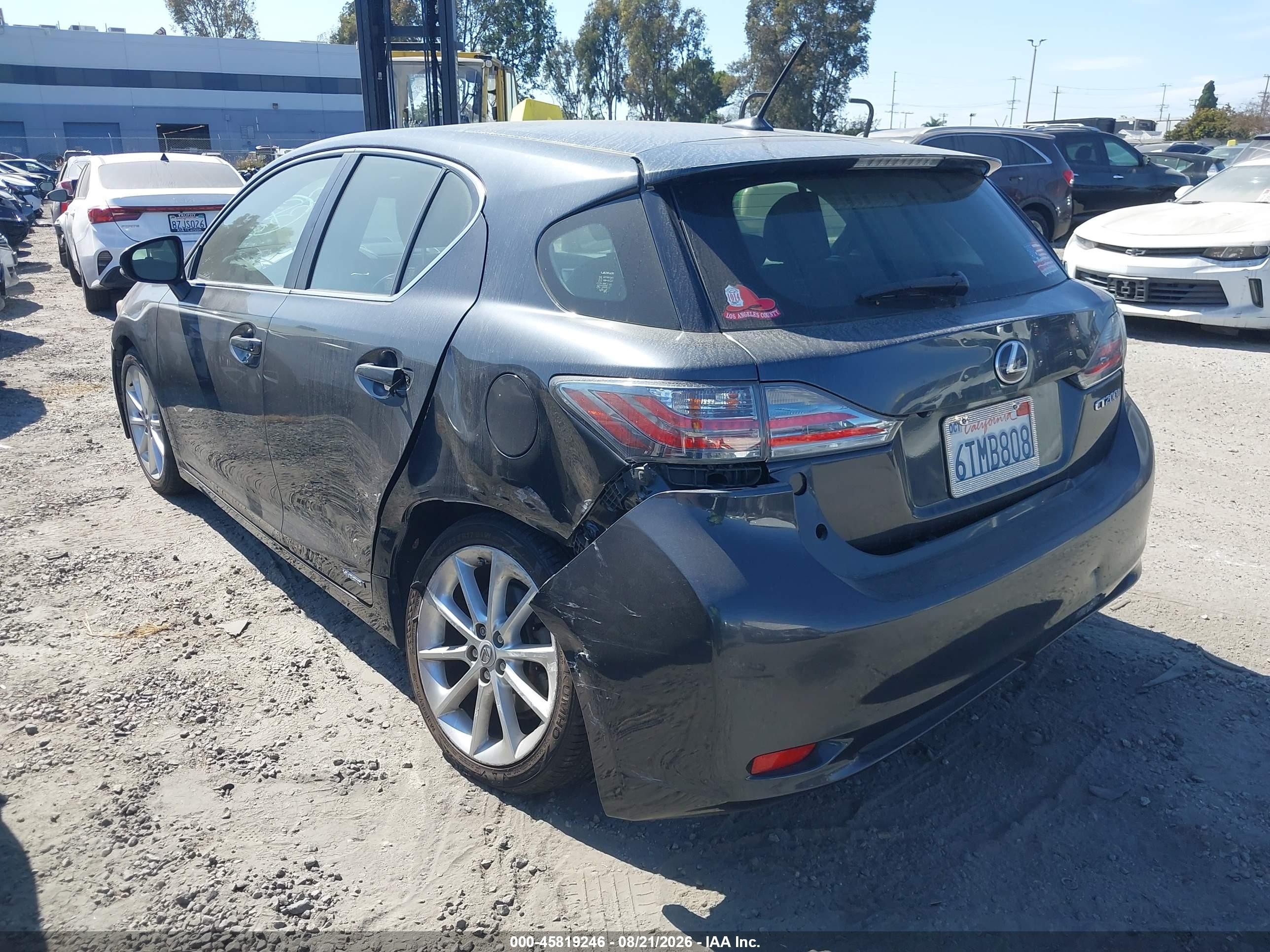 2011 Lexus Ct 200h Premium Черный vin: JTHKD5BH8B2046274