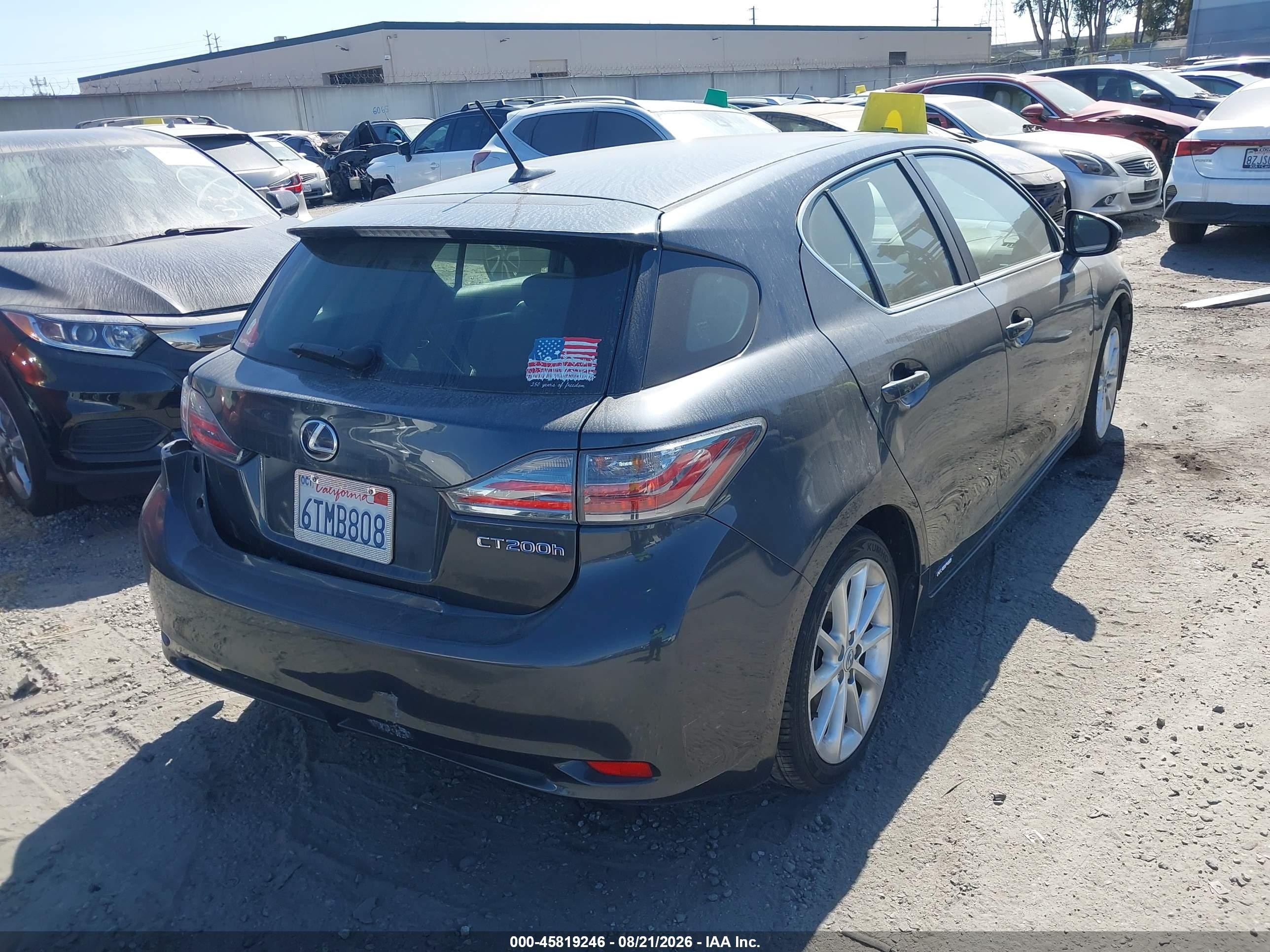 2011 Lexus Ct 200h Premium Черный vin: JTHKD5BH8B2046274