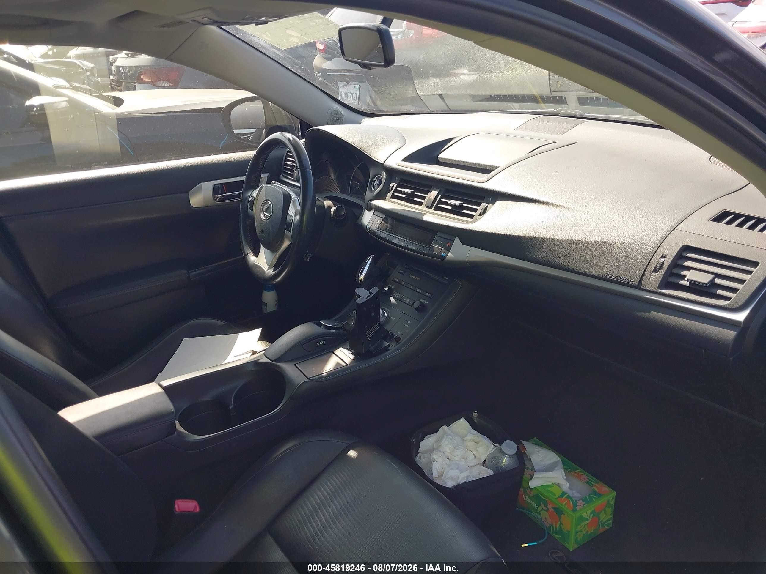 2011 Lexus Ct 200h Premium Черный vin: JTHKD5BH8B2046274