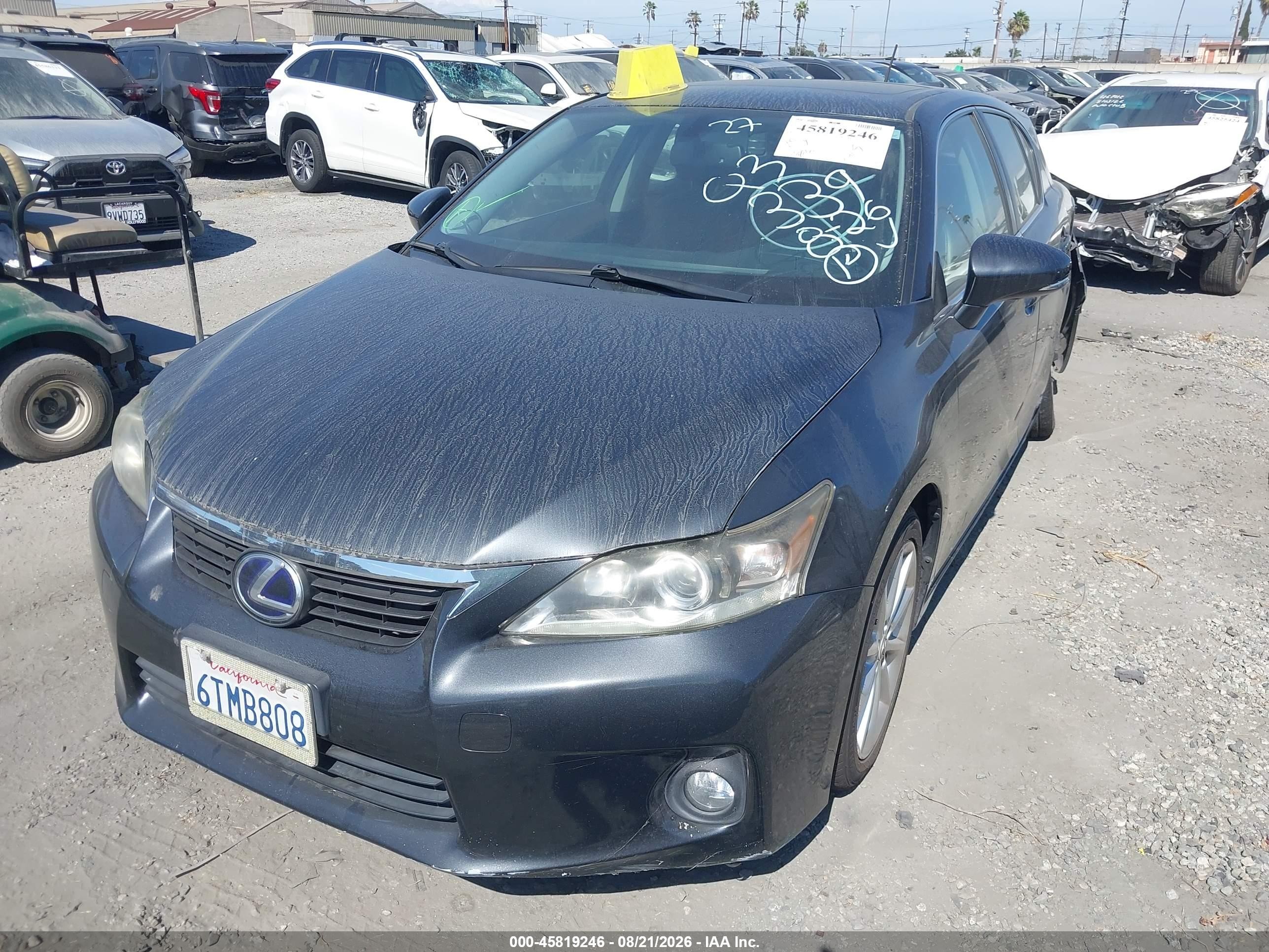 2011 Lexus Ct 200h Premium Черный vin: JTHKD5BH8B2046274