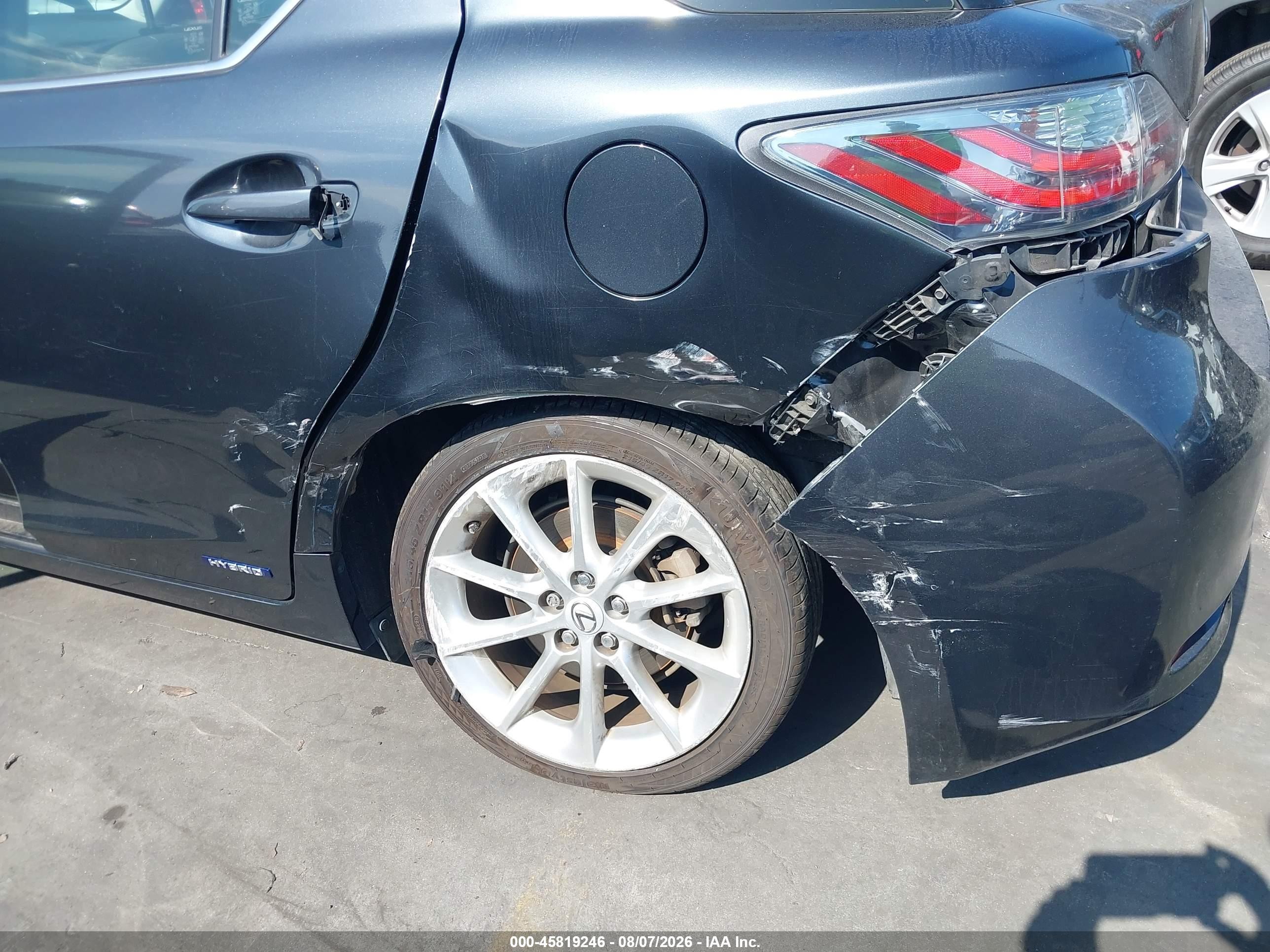 2011 Lexus Ct 200h Premium Черный vin: JTHKD5BH8B2046274