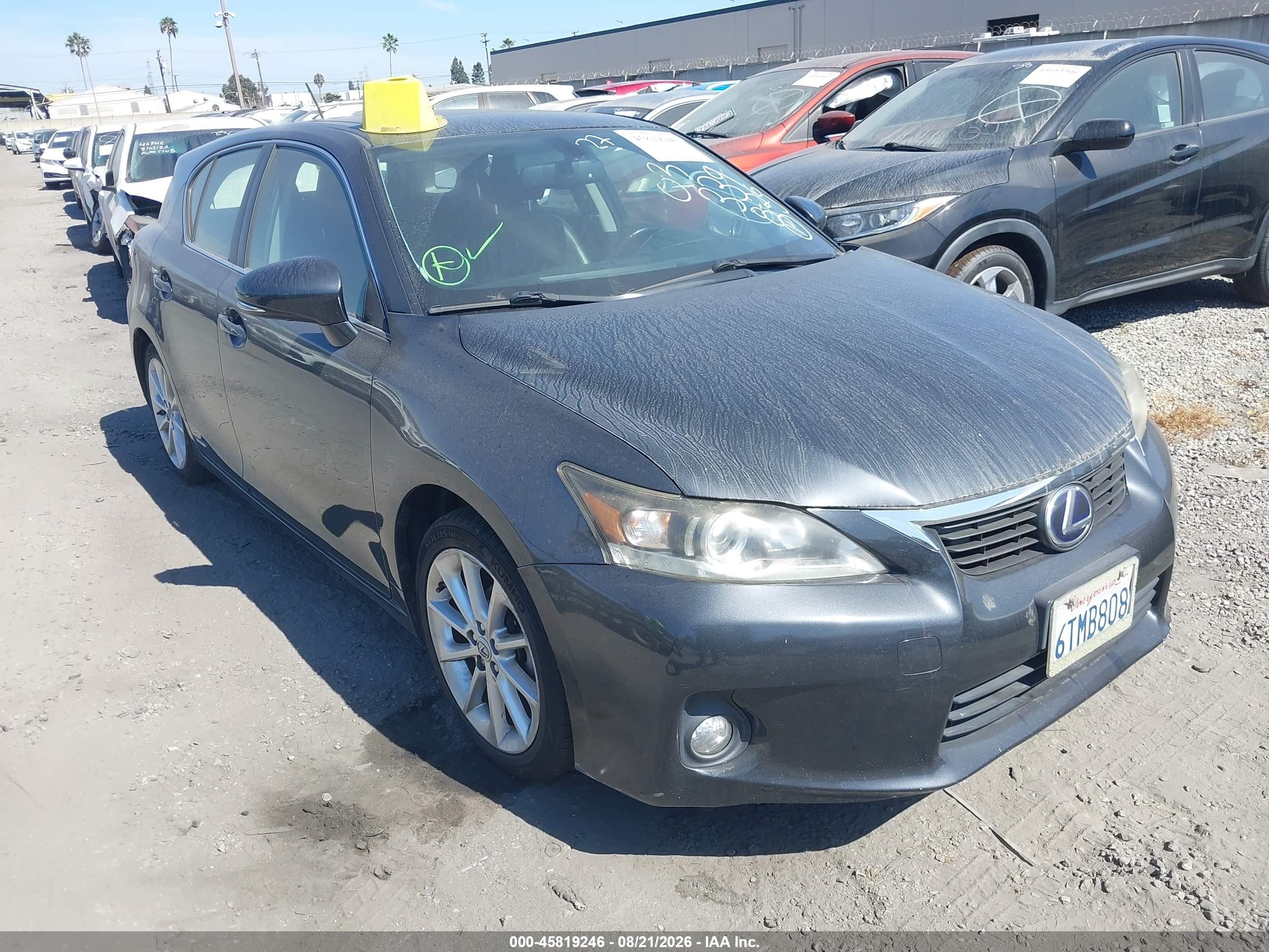 2011 Lexus Ct 200h Premium Черный vin: JTHKD5BH8B2046274