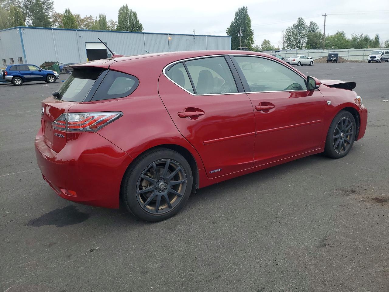 2012 Lexus Ct 200 Burgundy vin: JTHKD5BH8C2054361