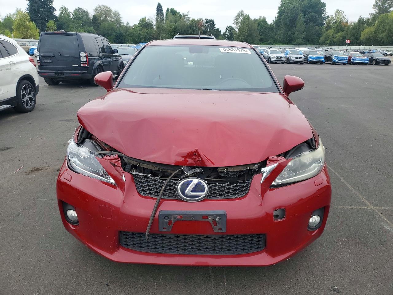 2012 Lexus Ct 200 Burgundy vin: JTHKD5BH8C2054361