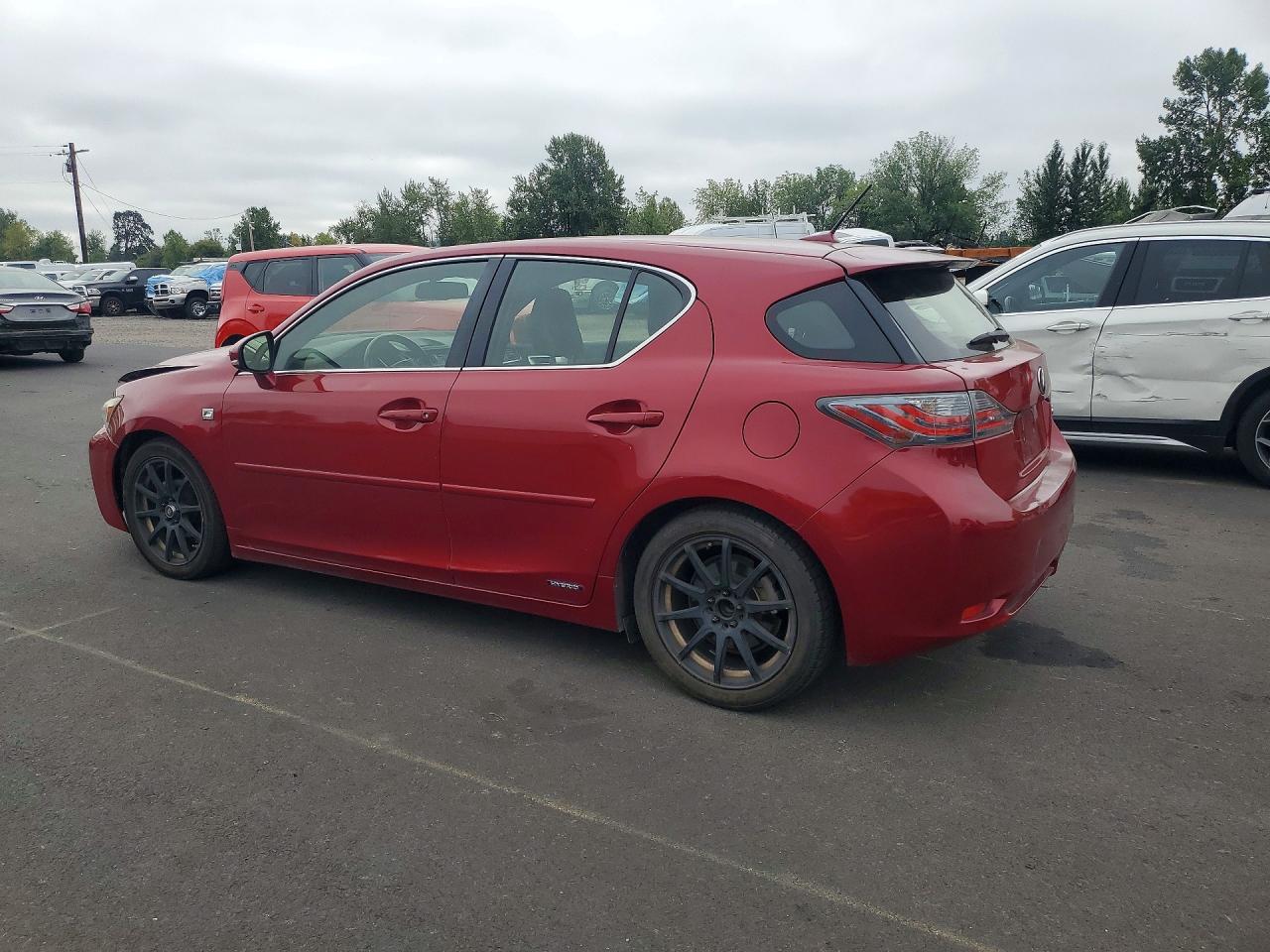2012 Lexus Ct 200 Burgundy vin: JTHKD5BH8C2054361
