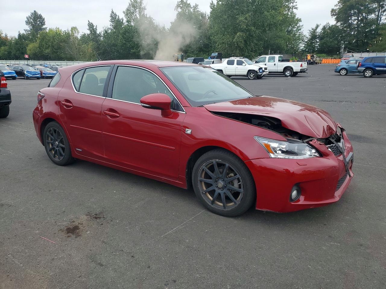 2012 Lexus Ct 200 Burgundy vin: JTHKD5BH8C2054361