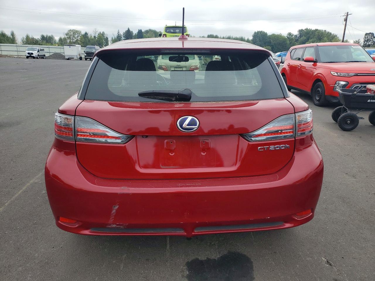 2012 Lexus Ct 200 Burgundy vin: JTHKD5BH8C2054361