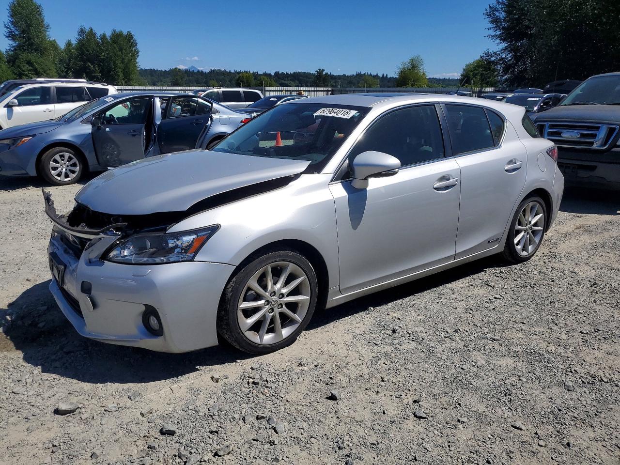2012 Lexus Ct 200 Silver vin: JTHKD5BH8C2069801