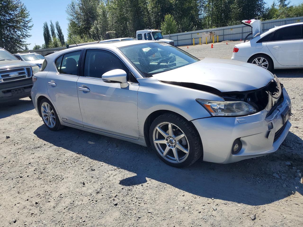 2012 Lexus Ct 200 Silver vin: JTHKD5BH8C2069801