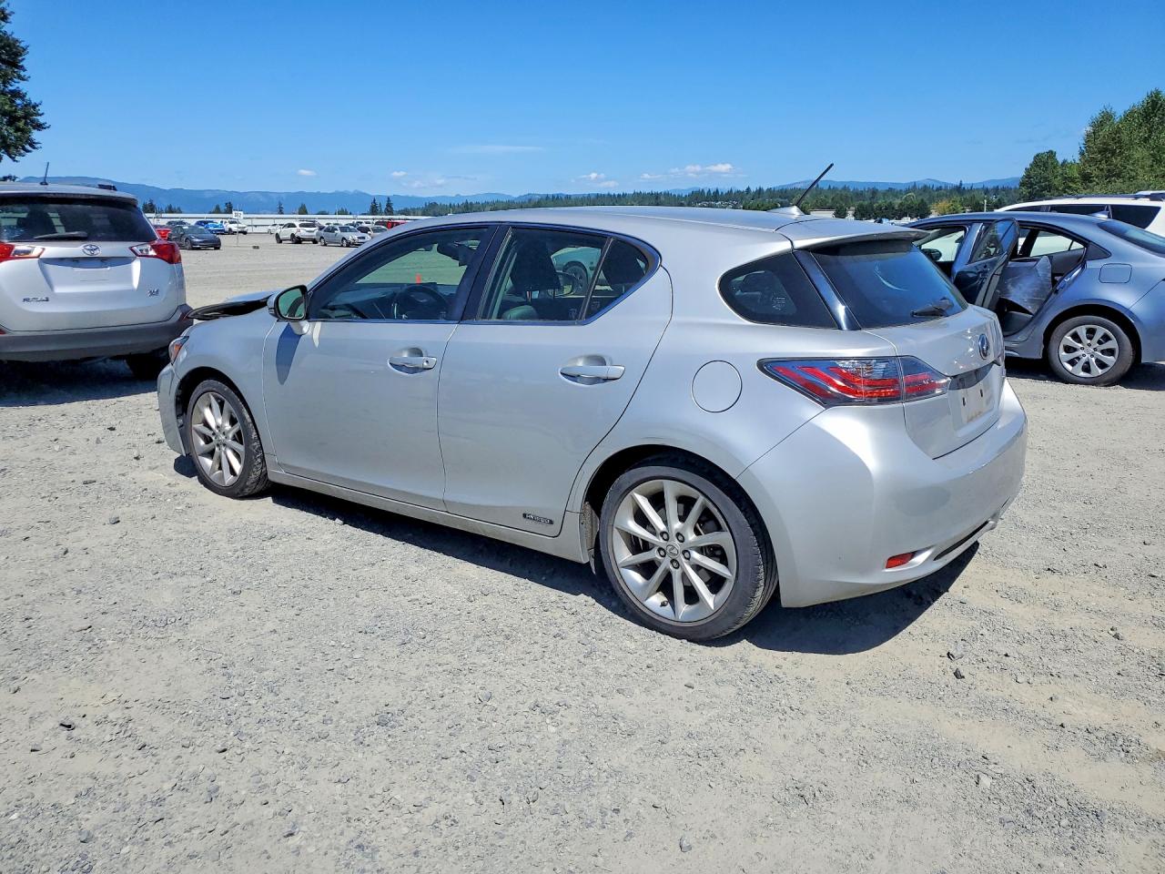 2012 Lexus Ct 200 Silver vin: JTHKD5BH8C2069801