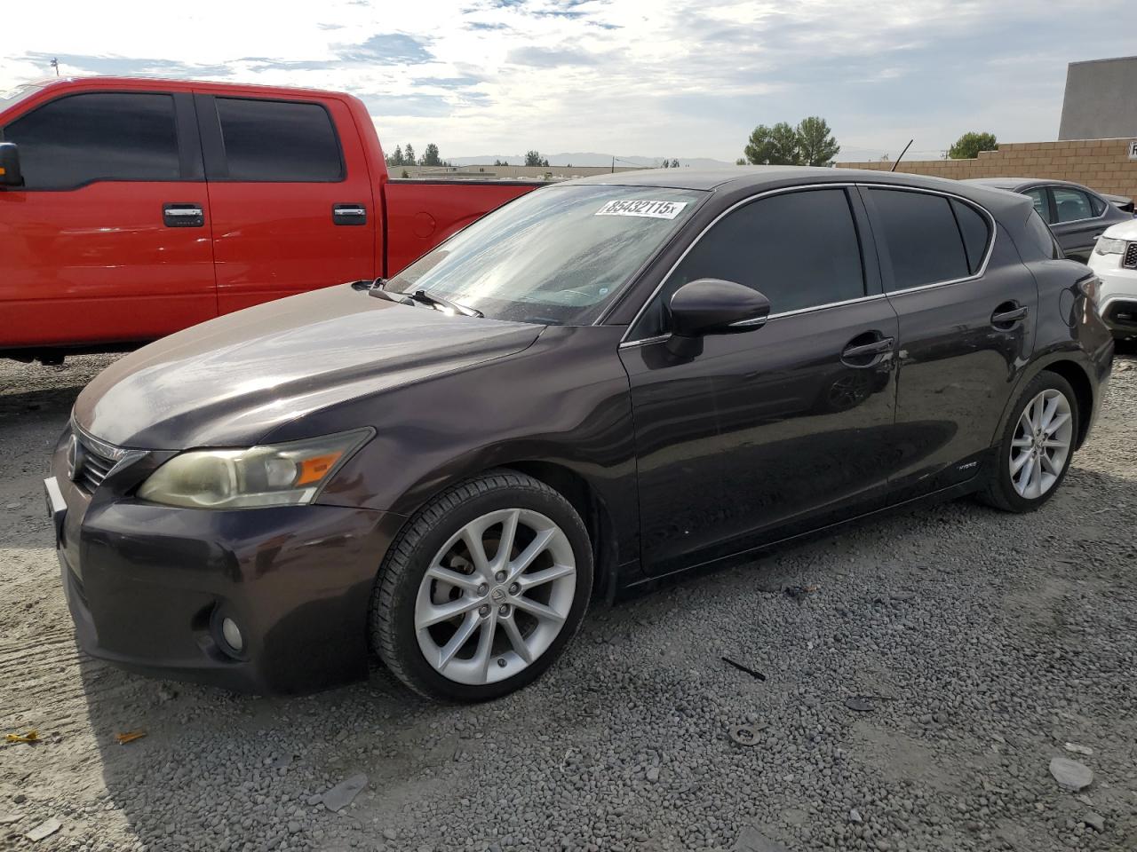 2012 Lexus Ct 200 Brown vin: JTHKD5BH8C2075744