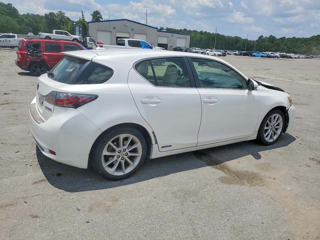2012 Lexus Ct 200 White vin: JTHKD5BH8C2082712
