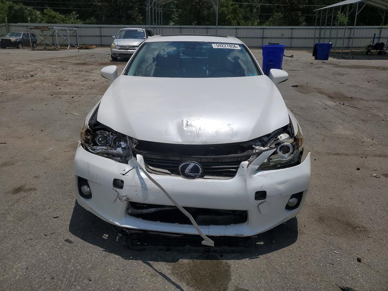 2012 Lexus Ct 200 White vin: JTHKD5BH8C2082712