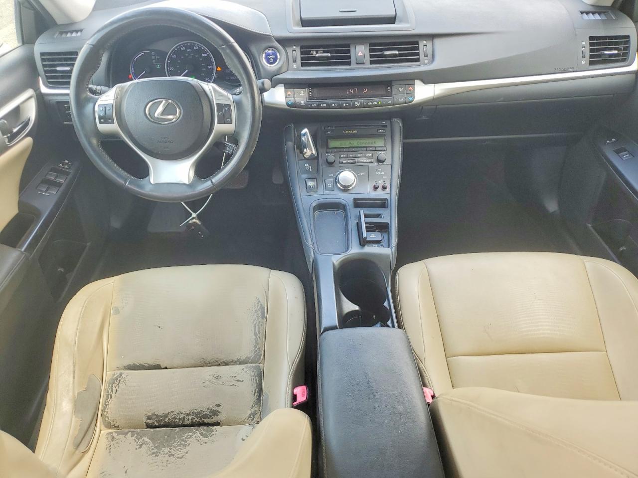 2012 Lexus Ct 200 White vin: JTHKD5BH8C2082712