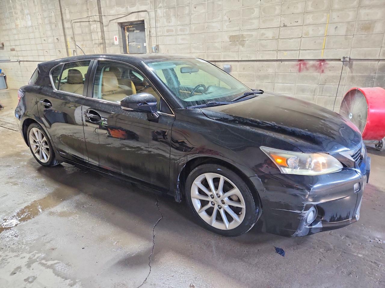 2012 Lexus Ct 200 Black vin: JTHKD5BH8C2087778