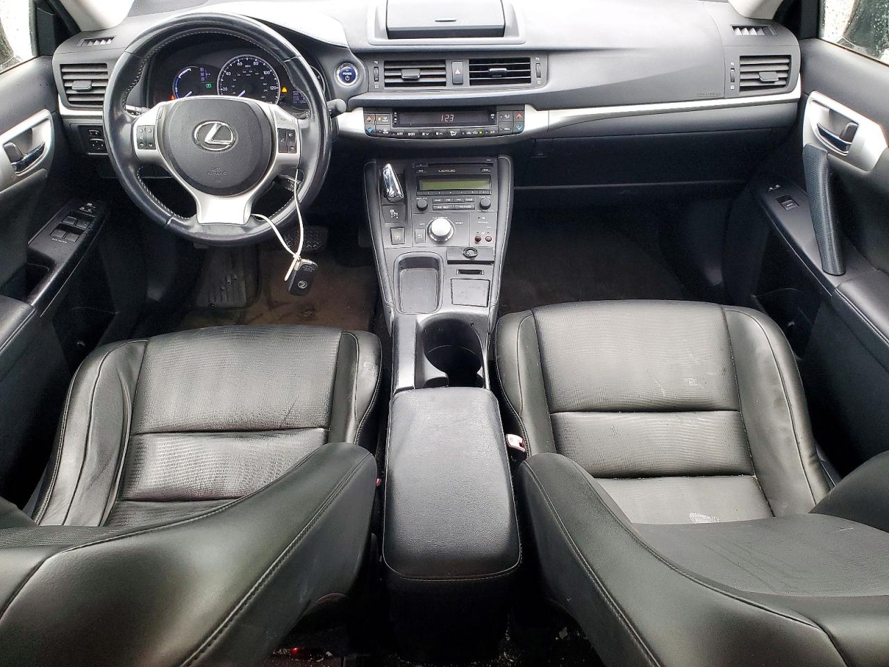 2012 Lexus Ct 200 Black vin: JTHKD5BH8C2101226