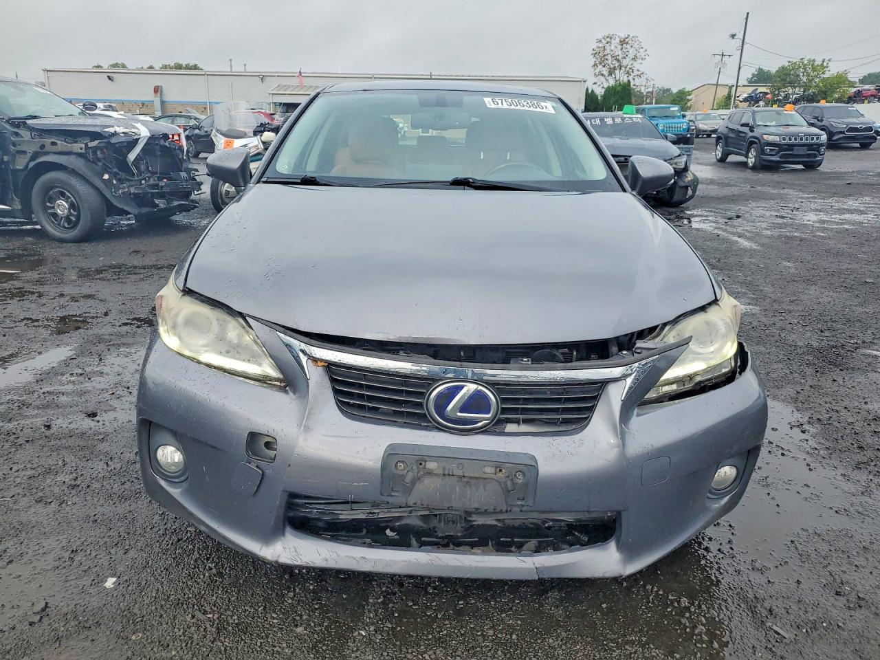 2012 Lexus Ct 200 Gray vin: JTHKD5BH8C2101565