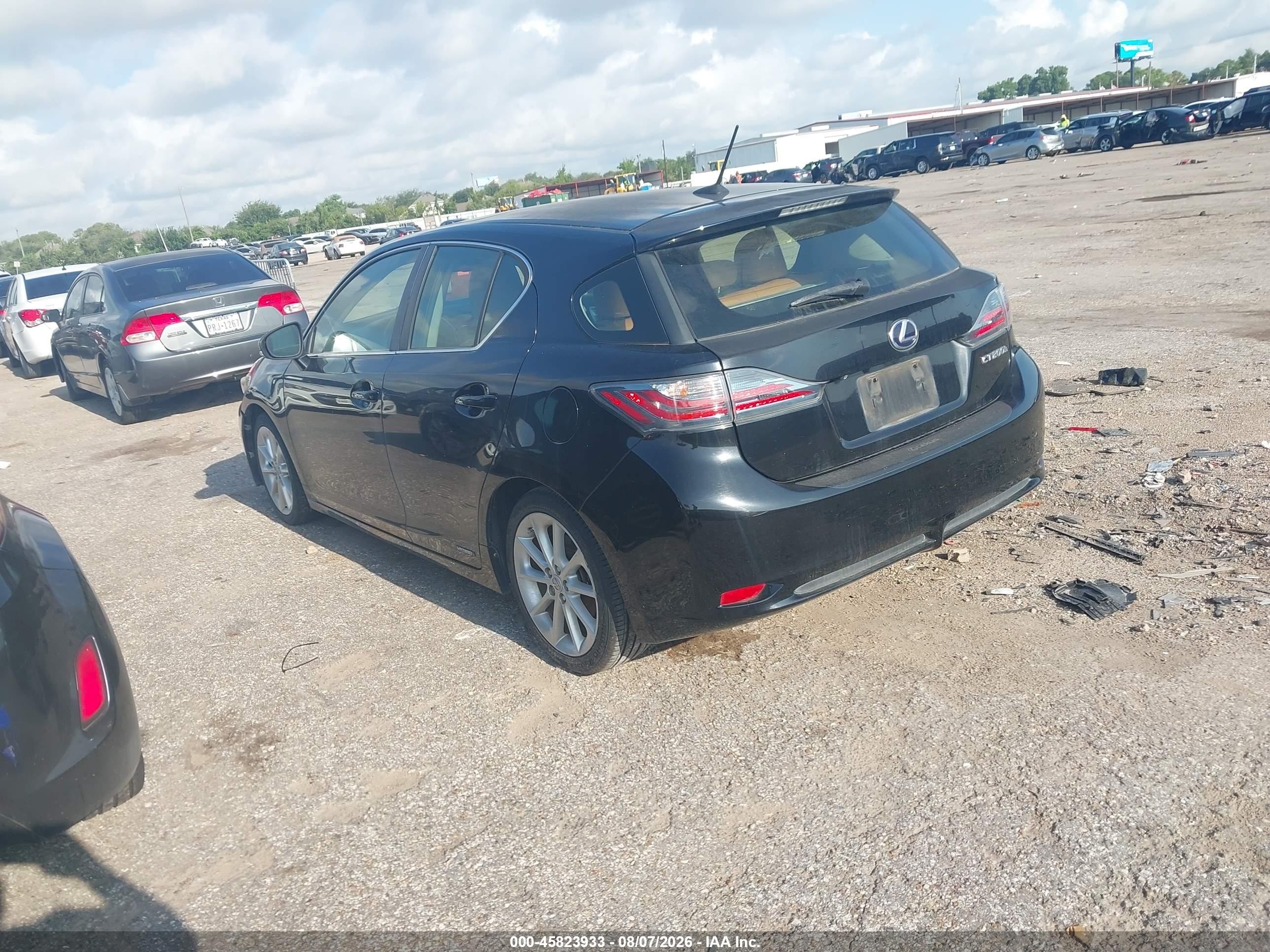 2012 Lexus Ct 200h Premium Black vin: JTHKD5BH8C2102392