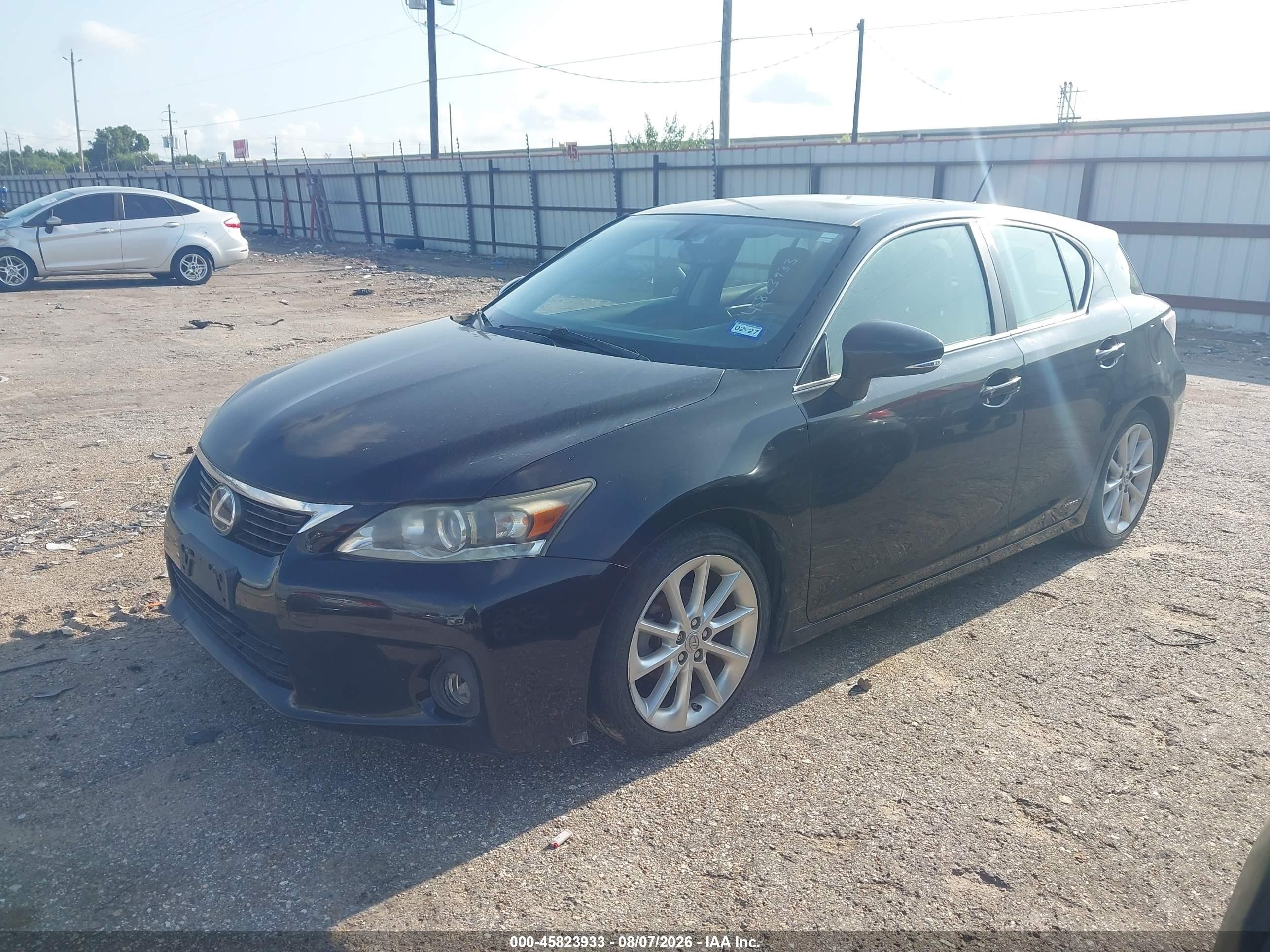 2012 Lexus Ct 200h Premium Black vin: JTHKD5BH8C2102392