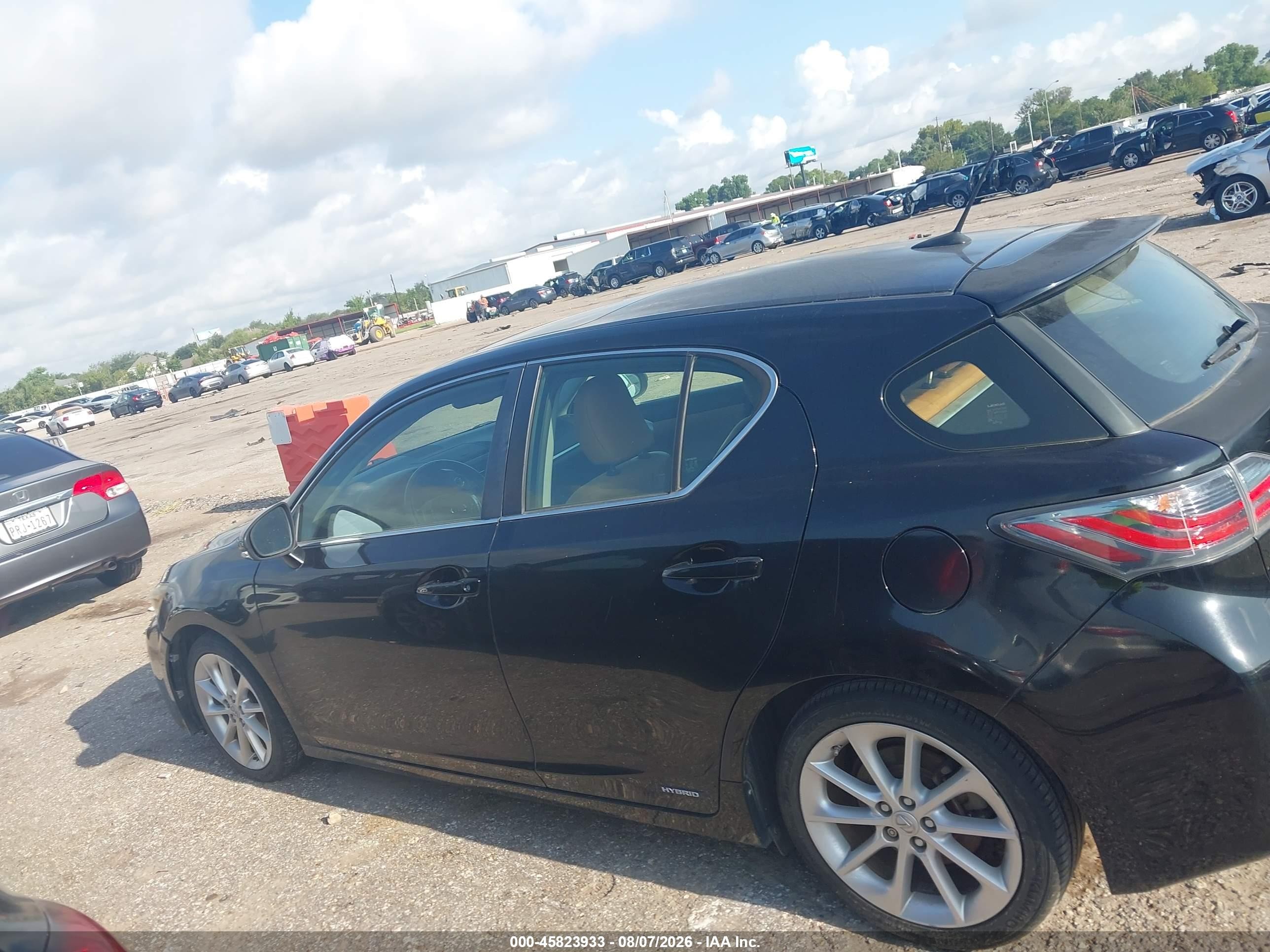 2012 Lexus Ct 200h Premium Black vin: JTHKD5BH8C2102392