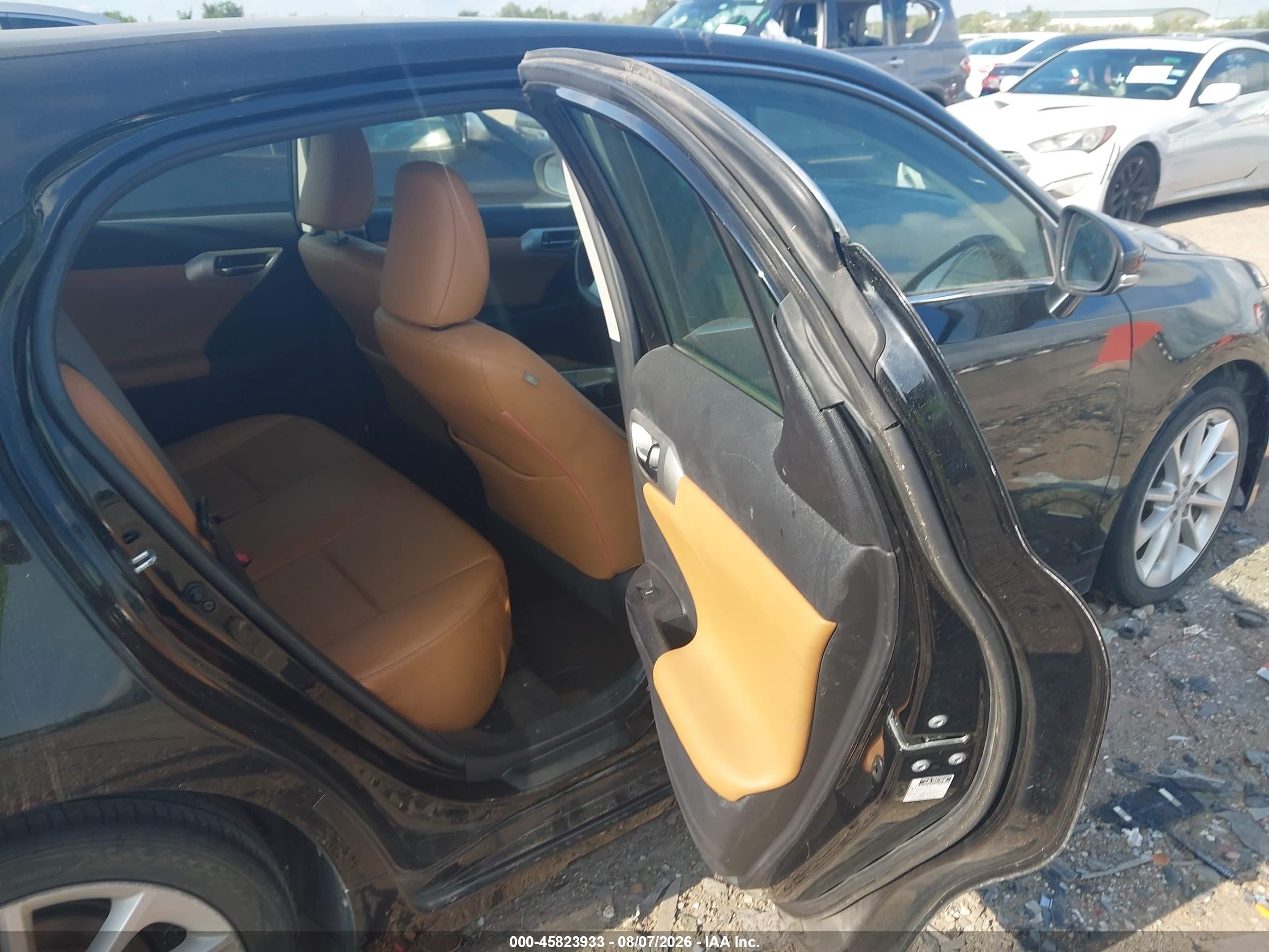 2012 Lexus Ct 200h Premium Black vin: JTHKD5BH8C2102392