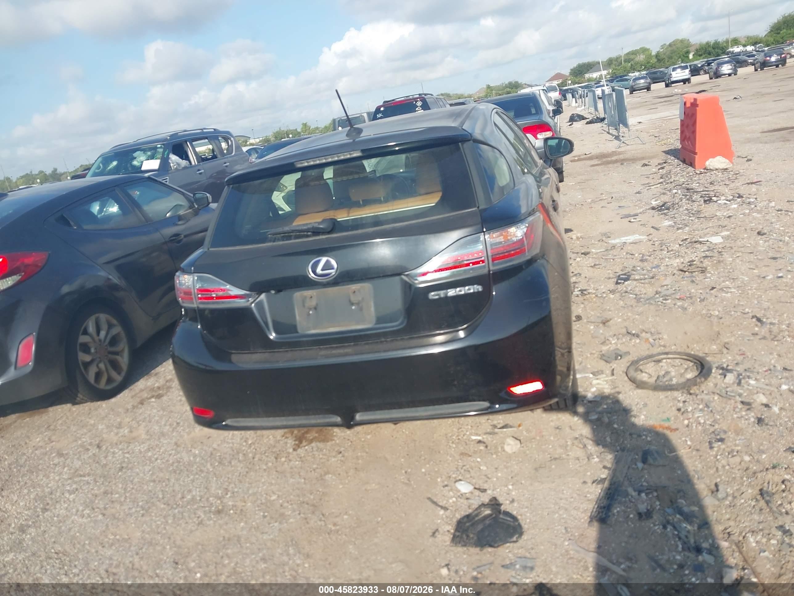 2012 Lexus Ct 200h Premium Black vin: JTHKD5BH8C2102392