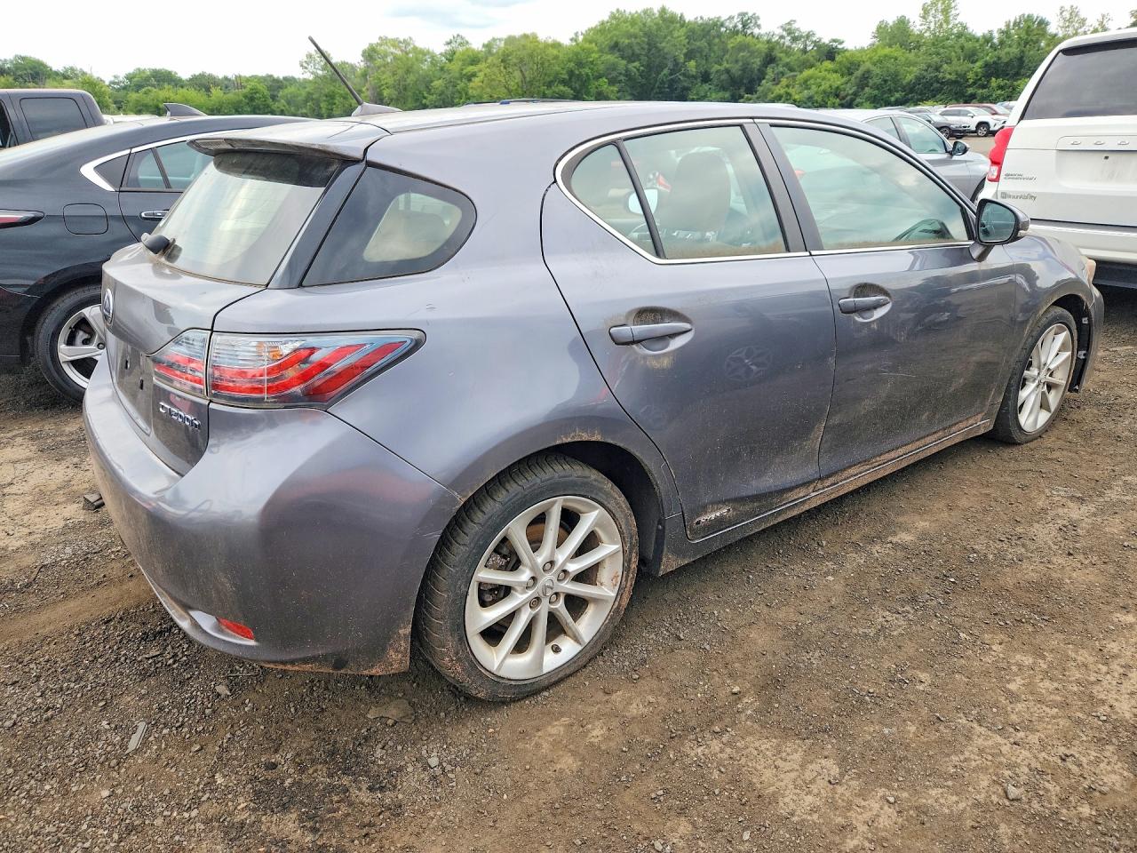 2012 Lexus Ct 200 Gray vin: JTHKD5BH8C2102795