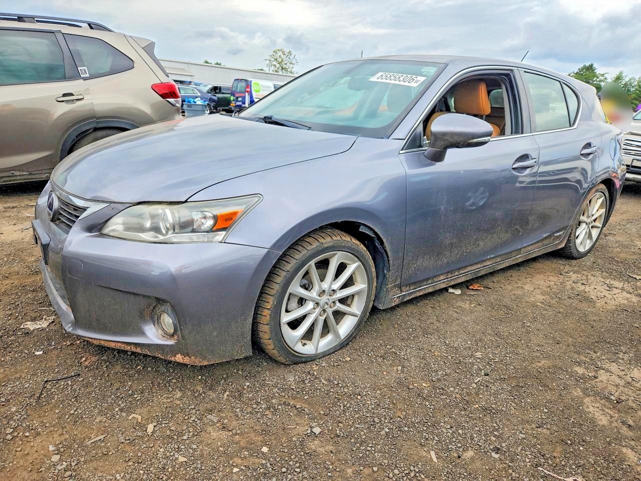 2012 Lexus Ct 200 Gray vin: JTHKD5BH8C2102795