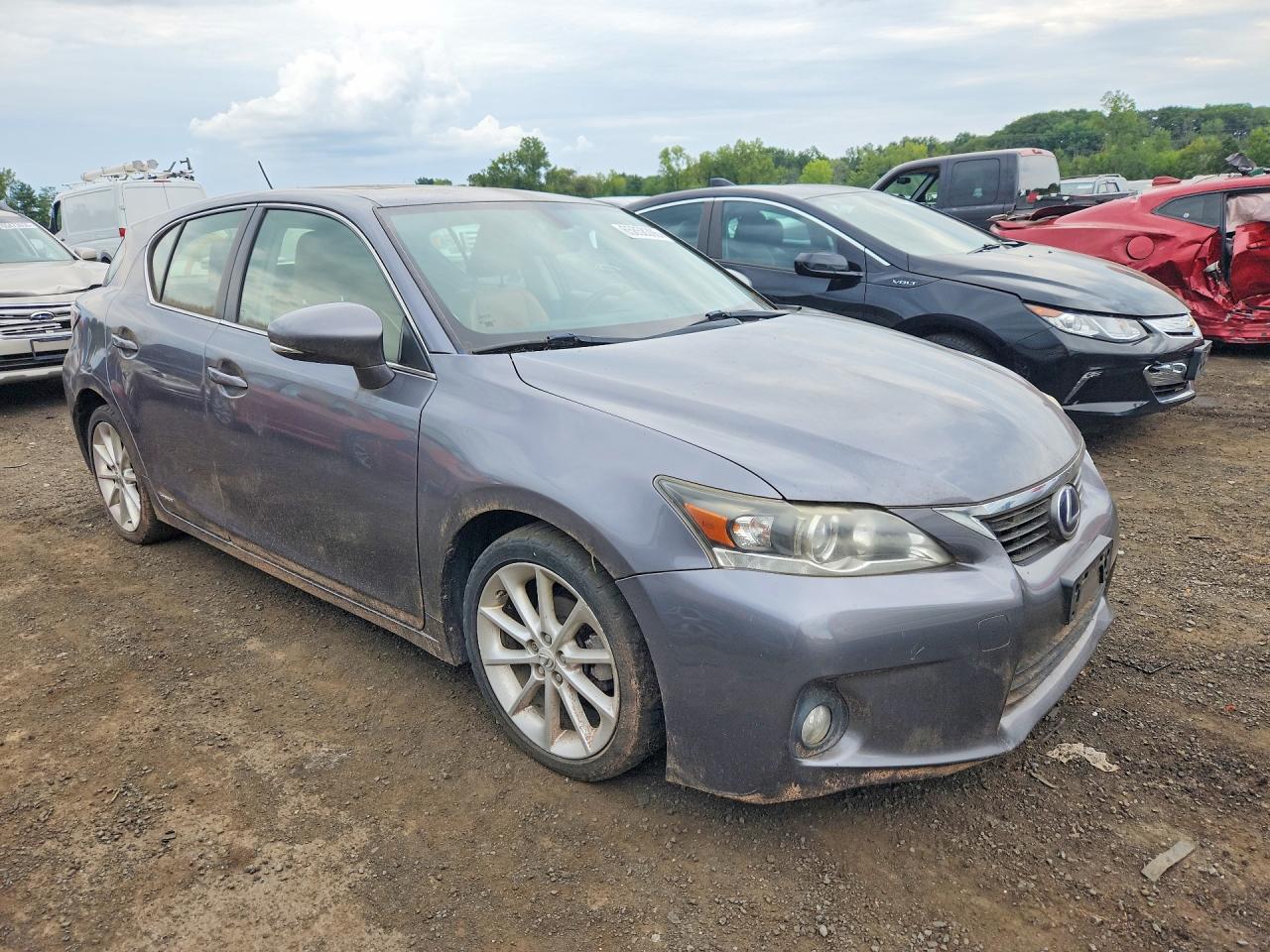 2012 Lexus Ct 200 Gray vin: JTHKD5BH8C2102795