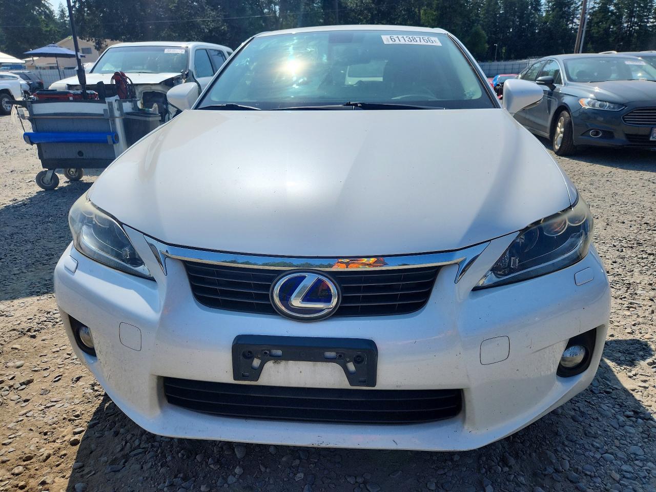 2012 Lexus Ct 200 White vin: JTHKD5BH8C2106877