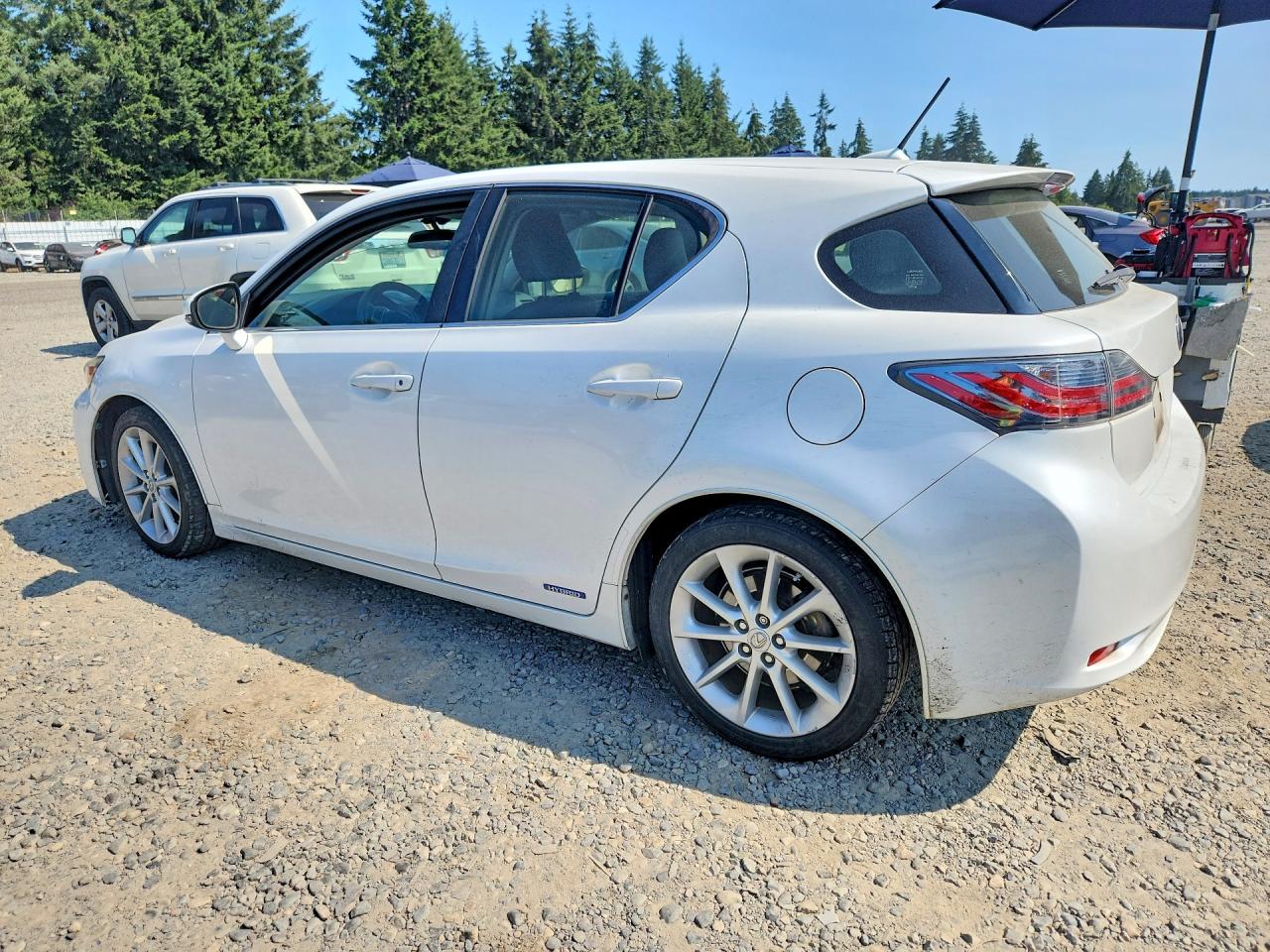 2012 Lexus Ct 200 White vin: JTHKD5BH8C2106877