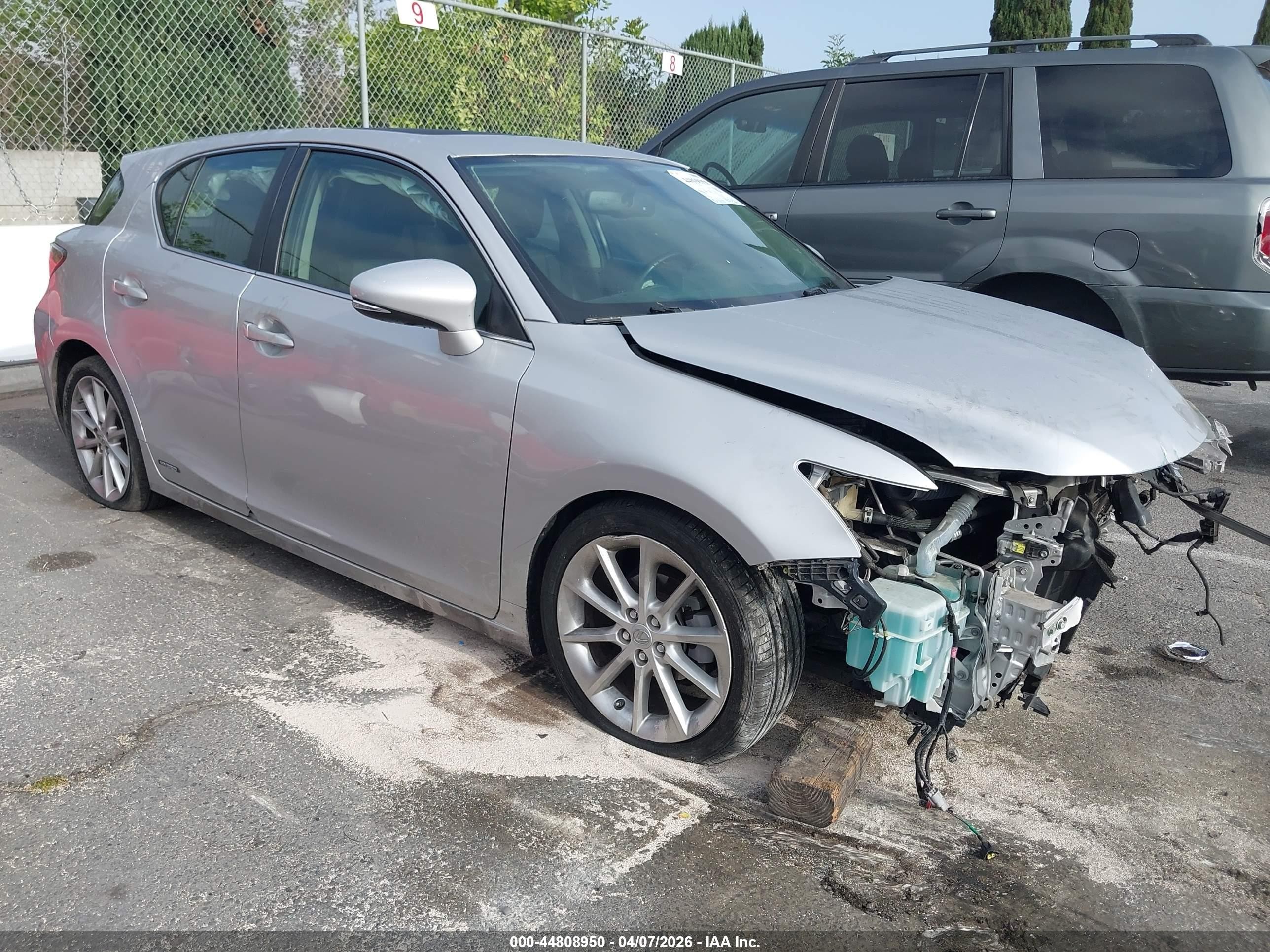 2012 Lexus Ct 200h Premium Silver vin: JTHKD5BH8C2108161
