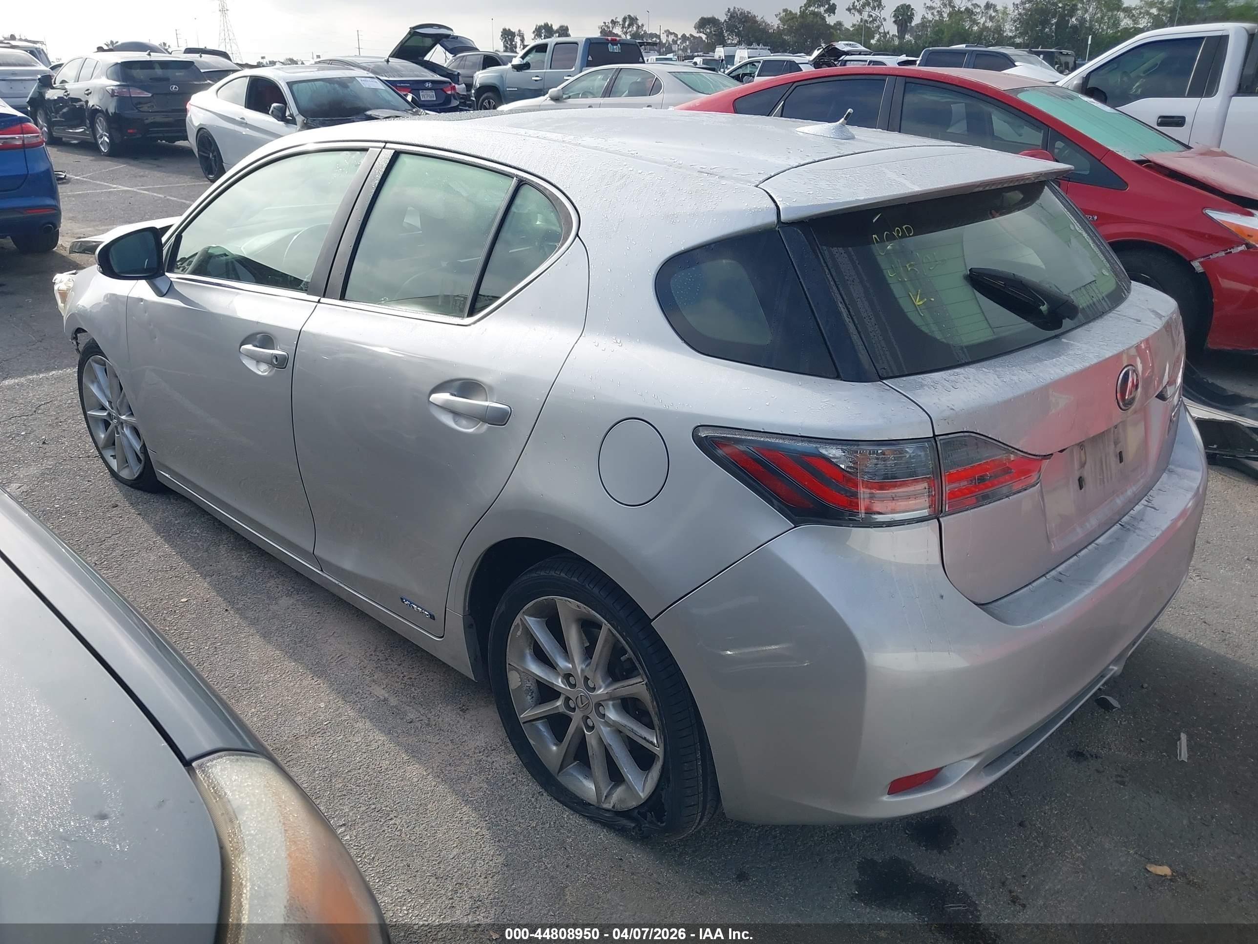 2012 Lexus Ct 200h Premium Silver vin: JTHKD5BH8C2108161