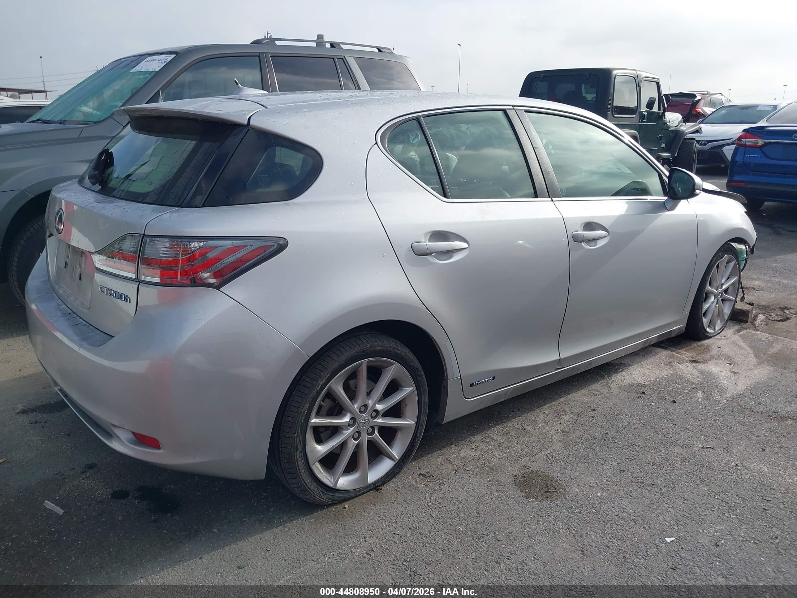 2012 Lexus Ct 200h Premium Silver vin: JTHKD5BH8C2108161