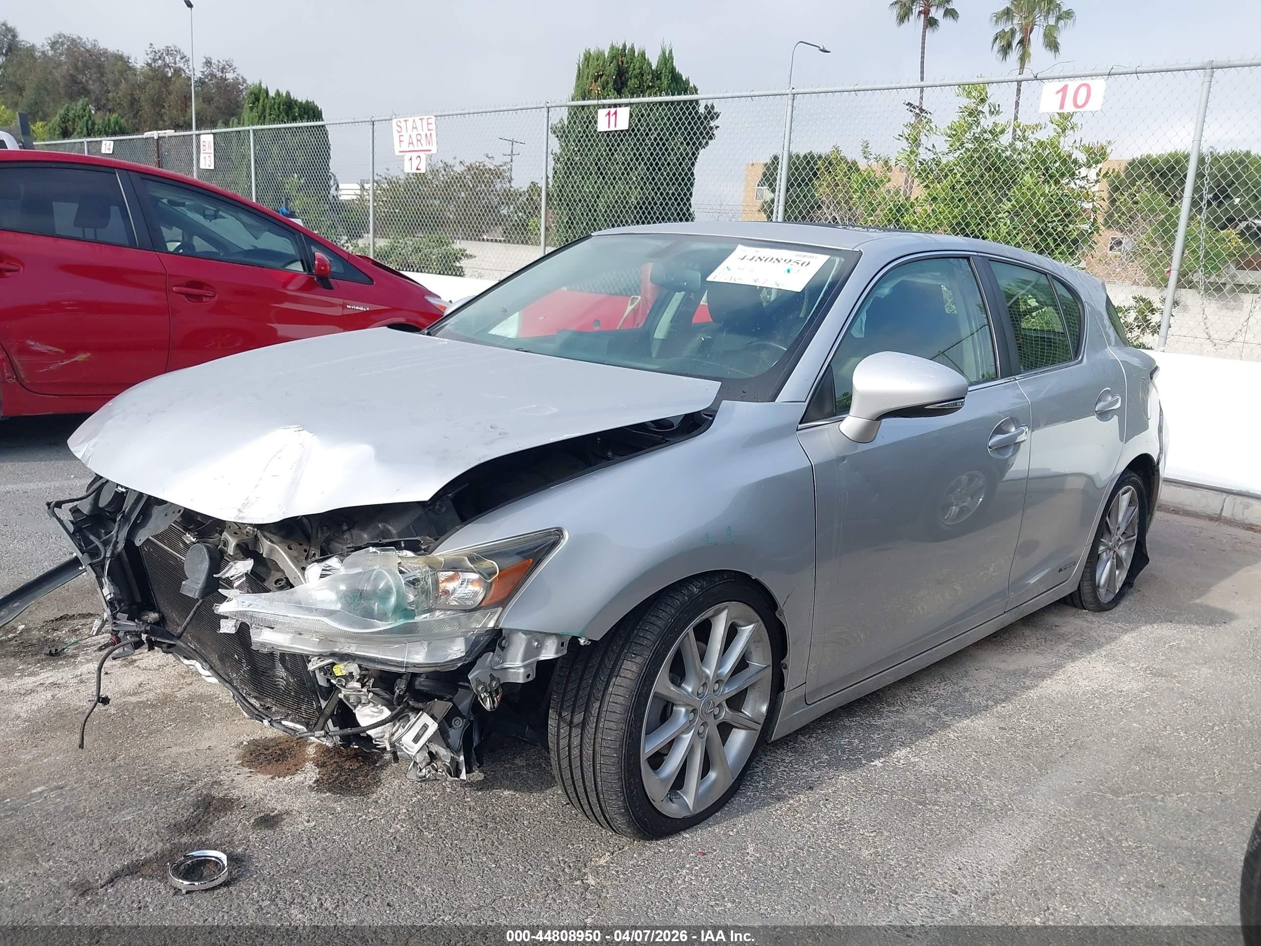 2012 Lexus Ct 200h Premium Silver vin: JTHKD5BH8C2108161