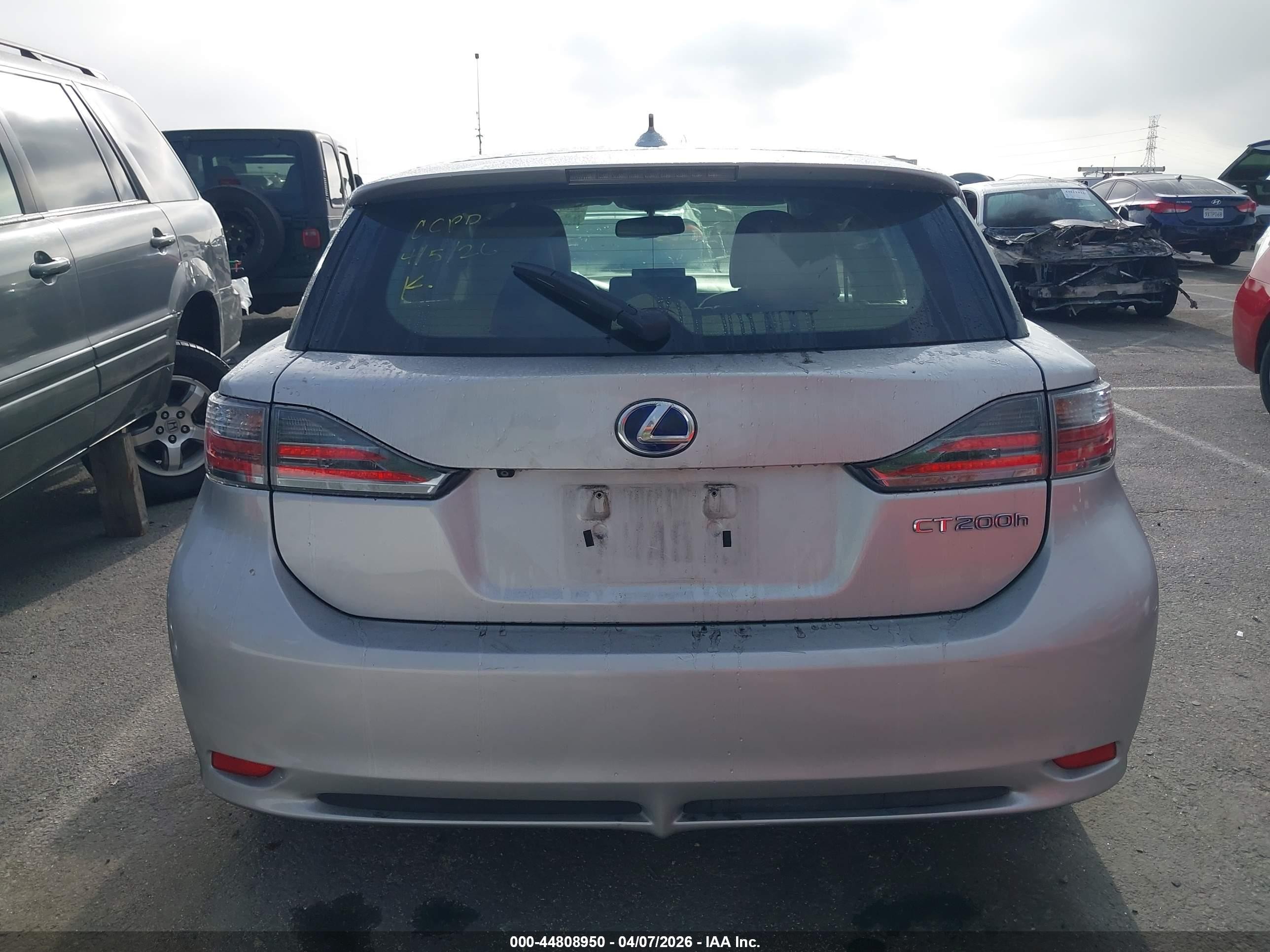 2012 Lexus Ct 200h Premium Silver vin: JTHKD5BH8C2108161