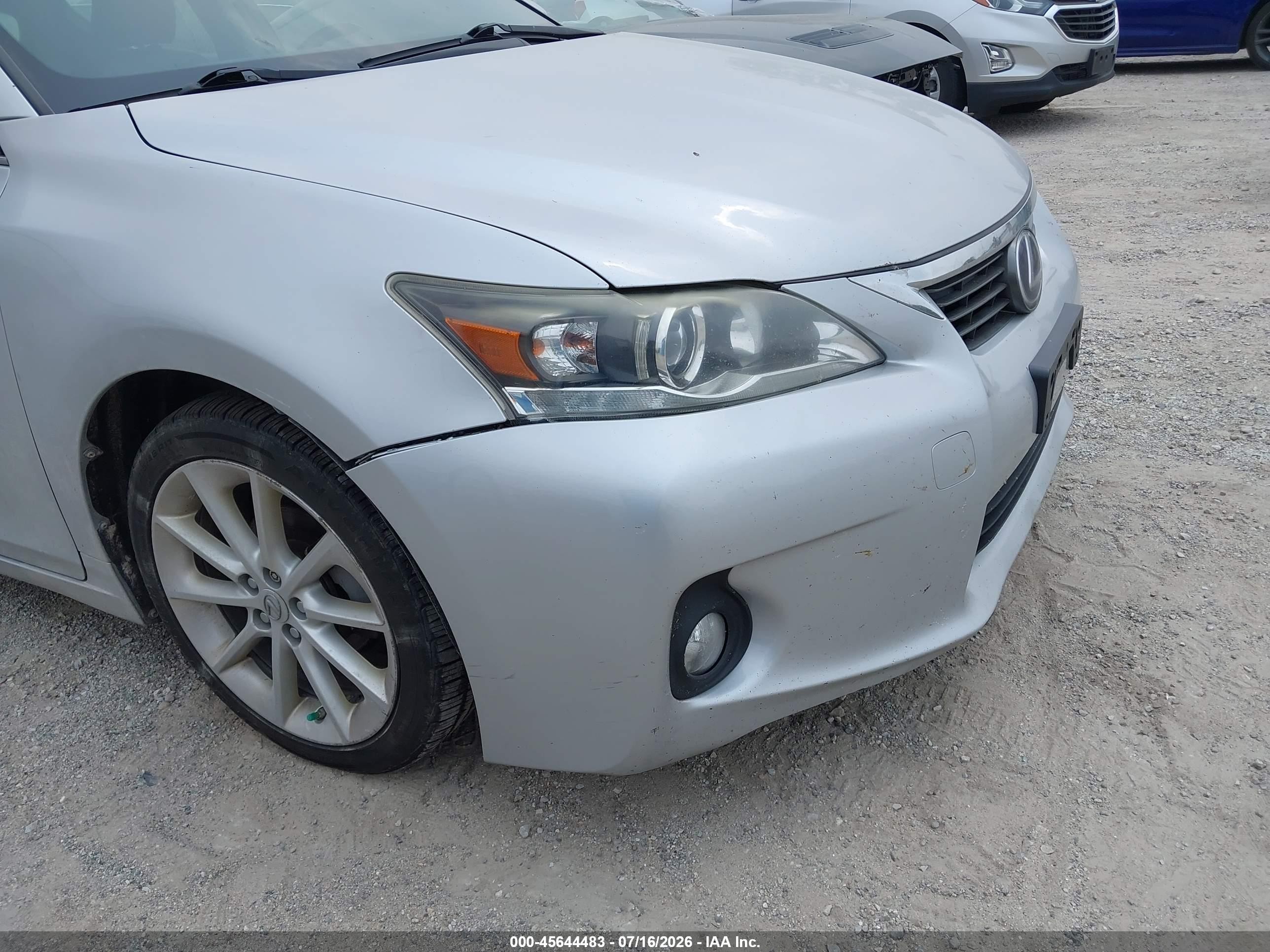 2012 Lexus Ct 200h Premium Silver vin: JTHKD5BH8C2116535