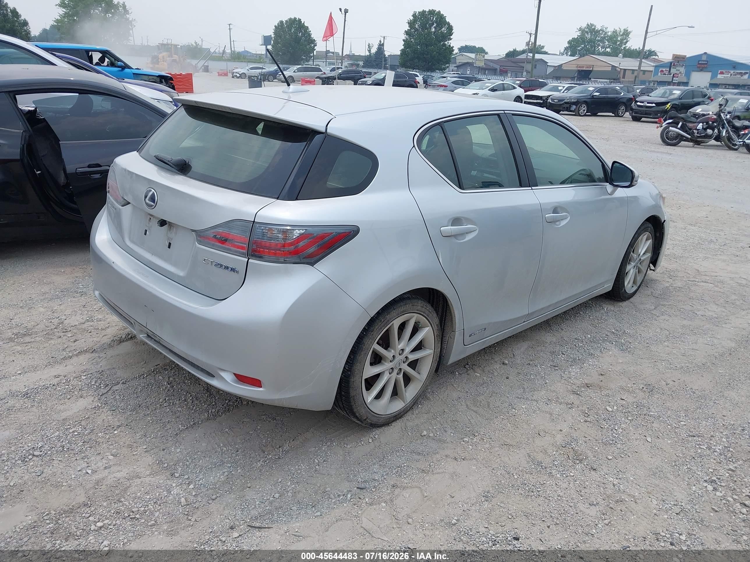 2012 Lexus Ct 200h Premium Silver vin: JTHKD5BH8C2116535