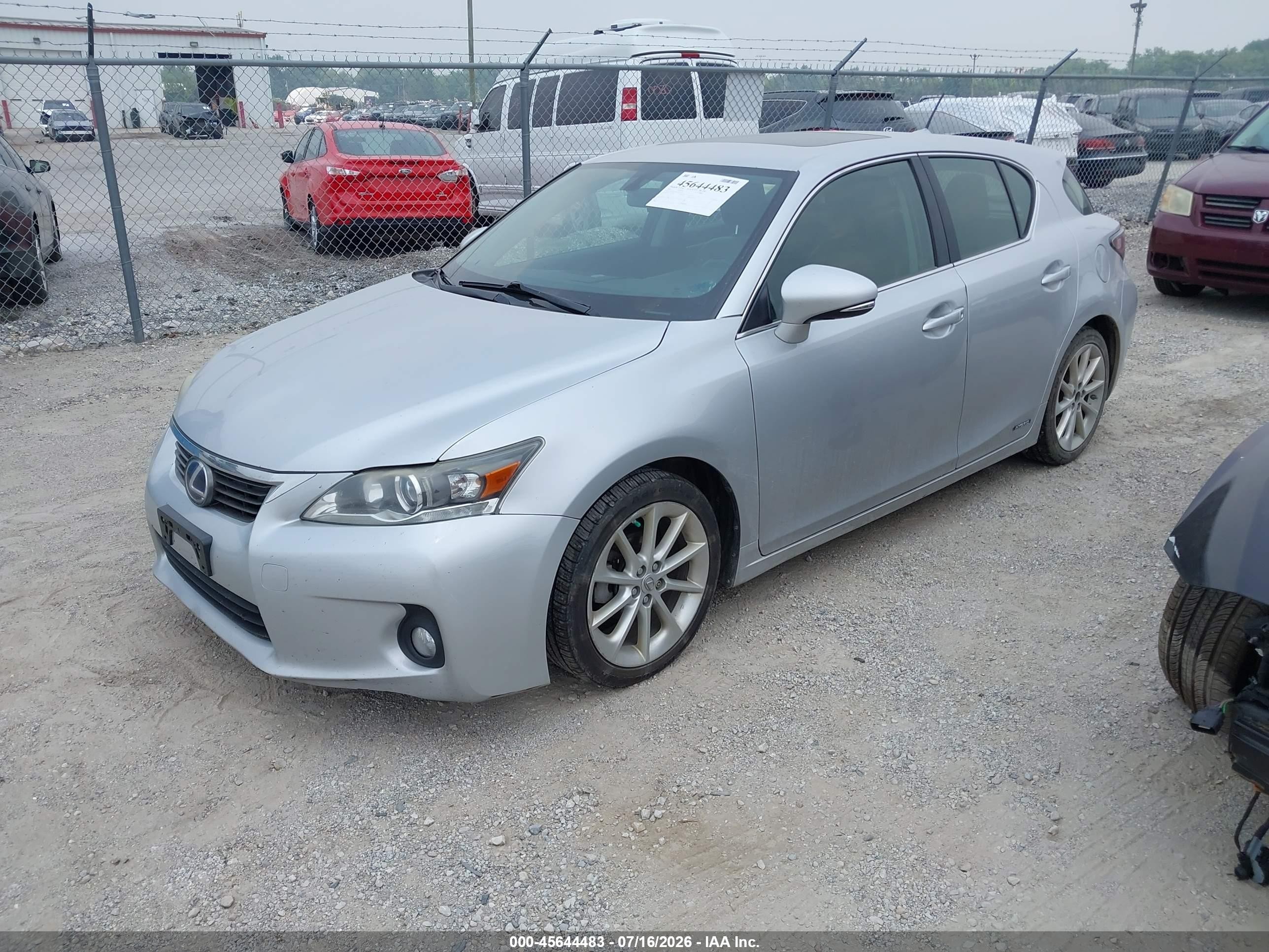2012 Lexus Ct 200h Premium Silver vin: JTHKD5BH8C2116535