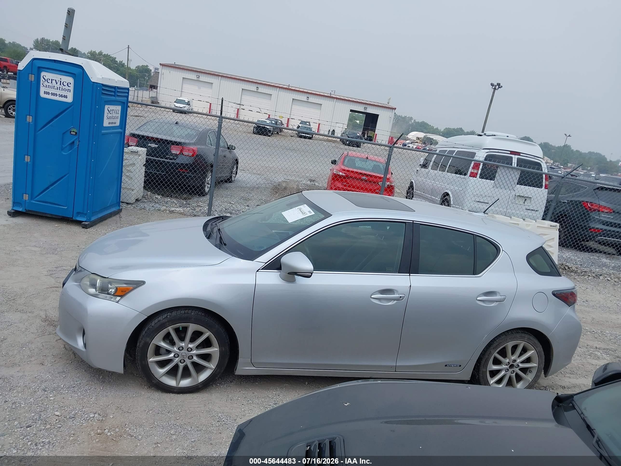 2012 Lexus Ct 200h Premium Silver vin: JTHKD5BH8C2116535